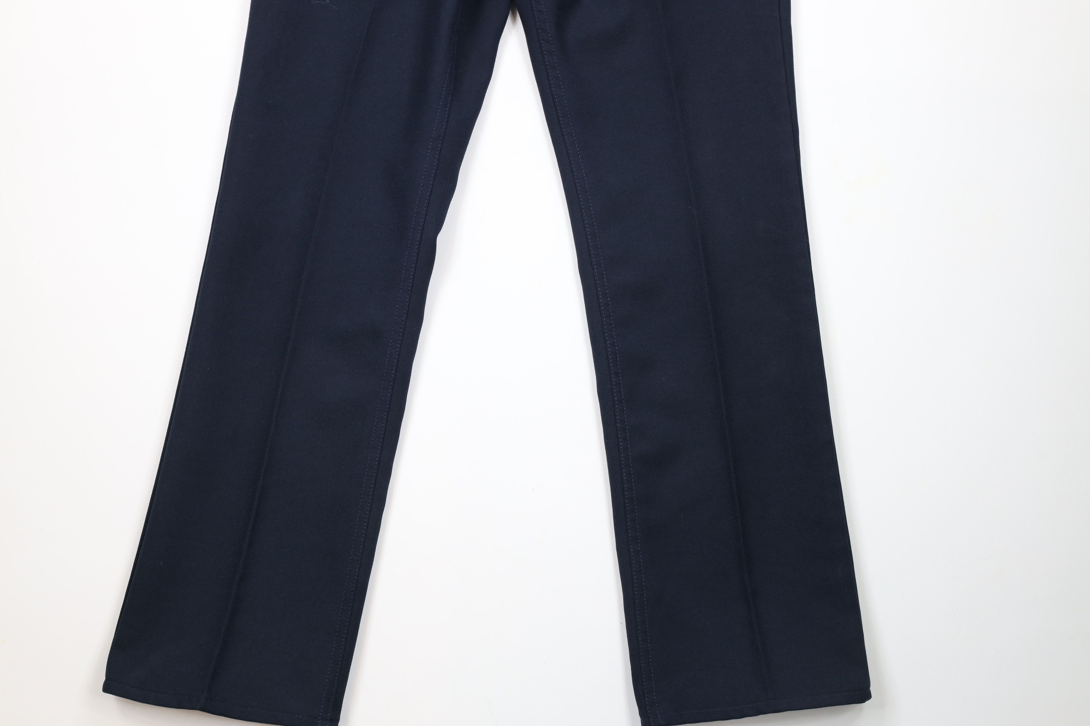 Vintage × Wrangler Vintage 90s Wrangler Wide Leg Chinos Chino Pants Navy USA Size US 36 / EU 52 - 4 Thumbnail
