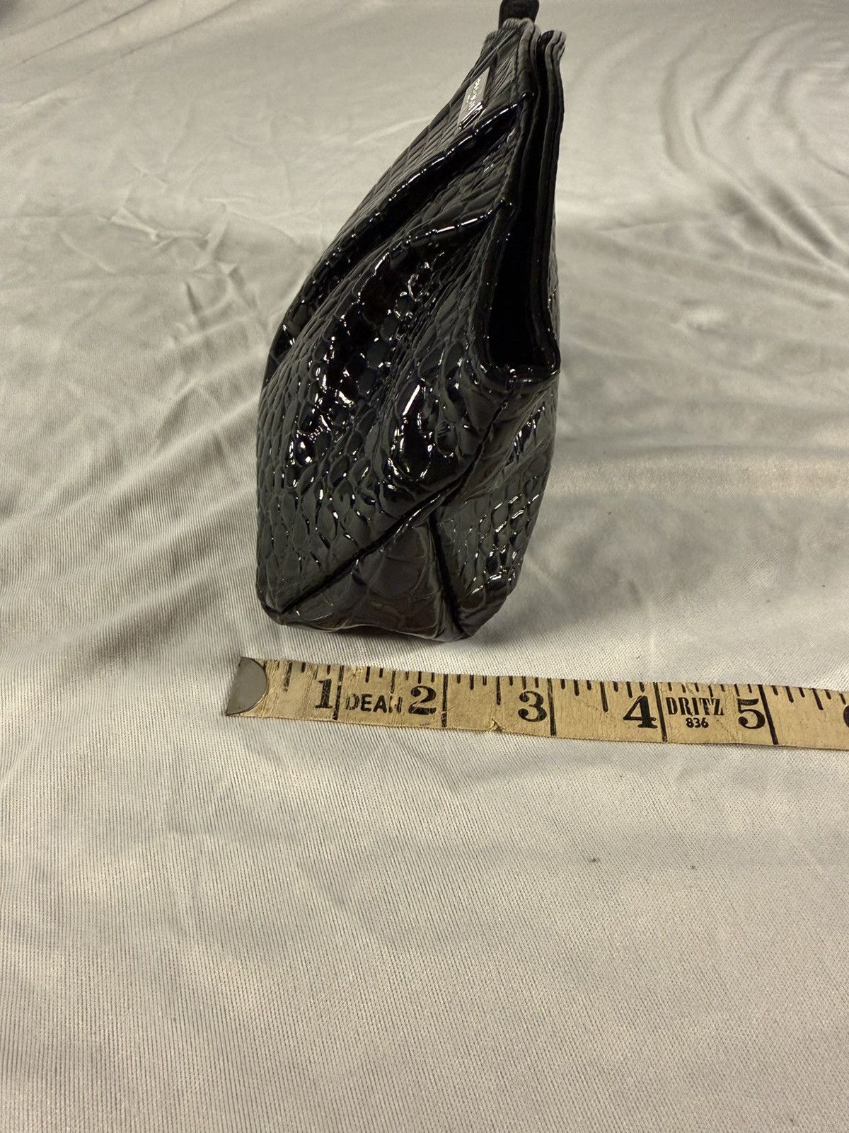 Giorgio Armani Giorgio Armani Parfum Clutch Travel Bag Black Patent Leather Size ONE SIZE - 9 Thumbnail