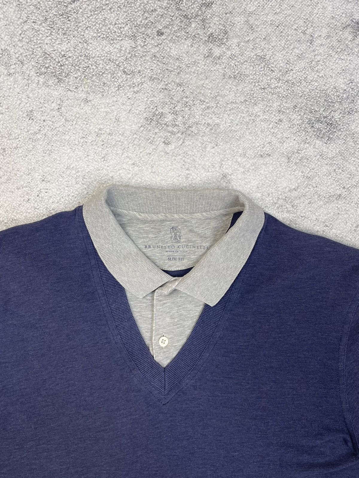 Brunello Cucinelli Brunello Cucinelli Polo Shirt Men Blue Size US M / EU 48-50 / 2 - 6 Thumbnail