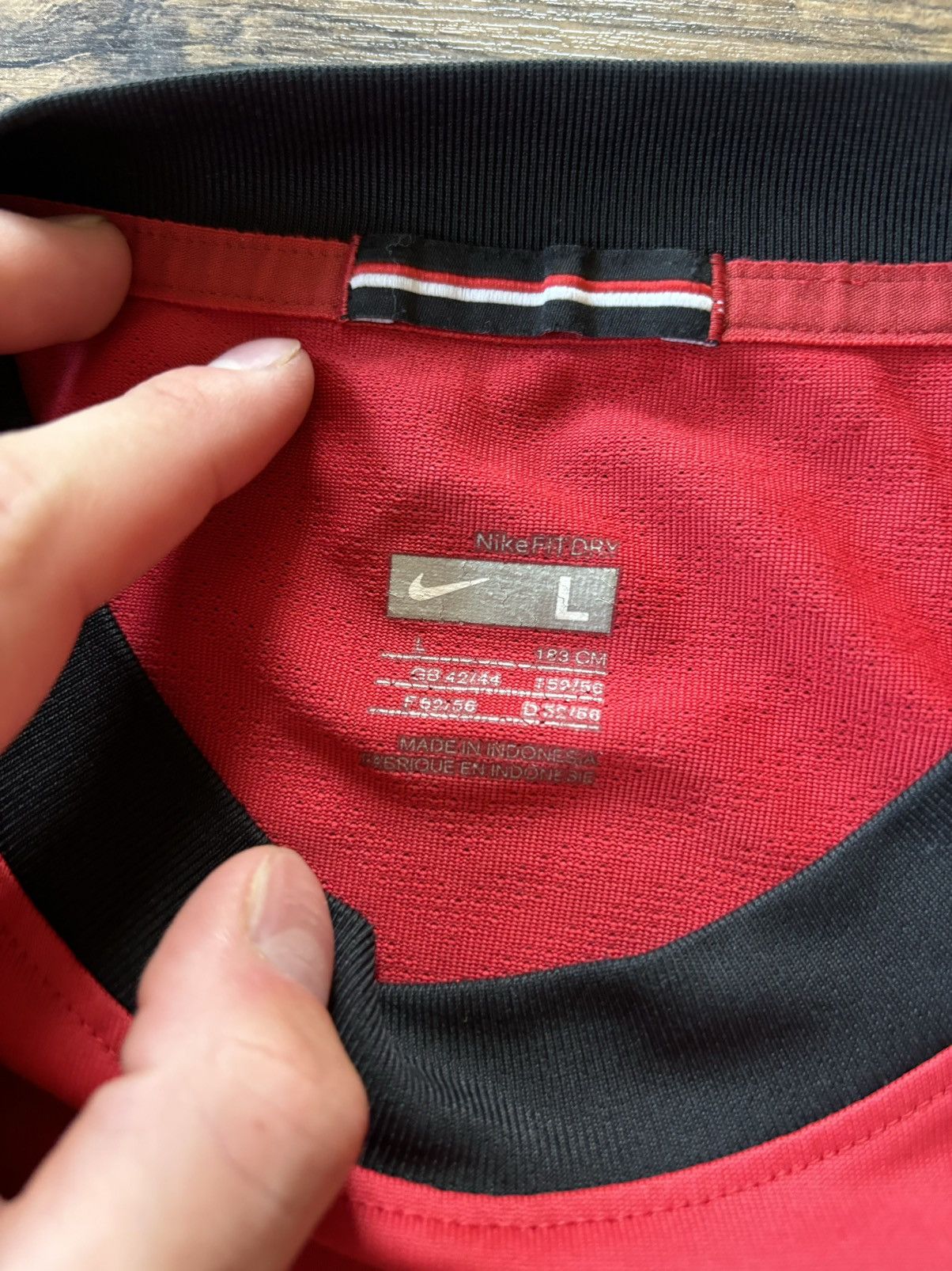 Nike × Vintage MANCHESTER UNITED 2009-2010 HOME SHIRT JERSEY NIKE Number 7 Size US L / EU 52-54 / 3 - 2 Thumbnail