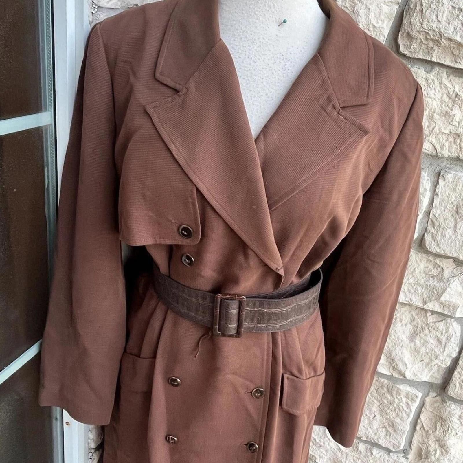 Other VirgoTop Button Up Shirt Dress with Shoulder Pads med Size S / US 4 / IT 40 - 2 Thumbnail