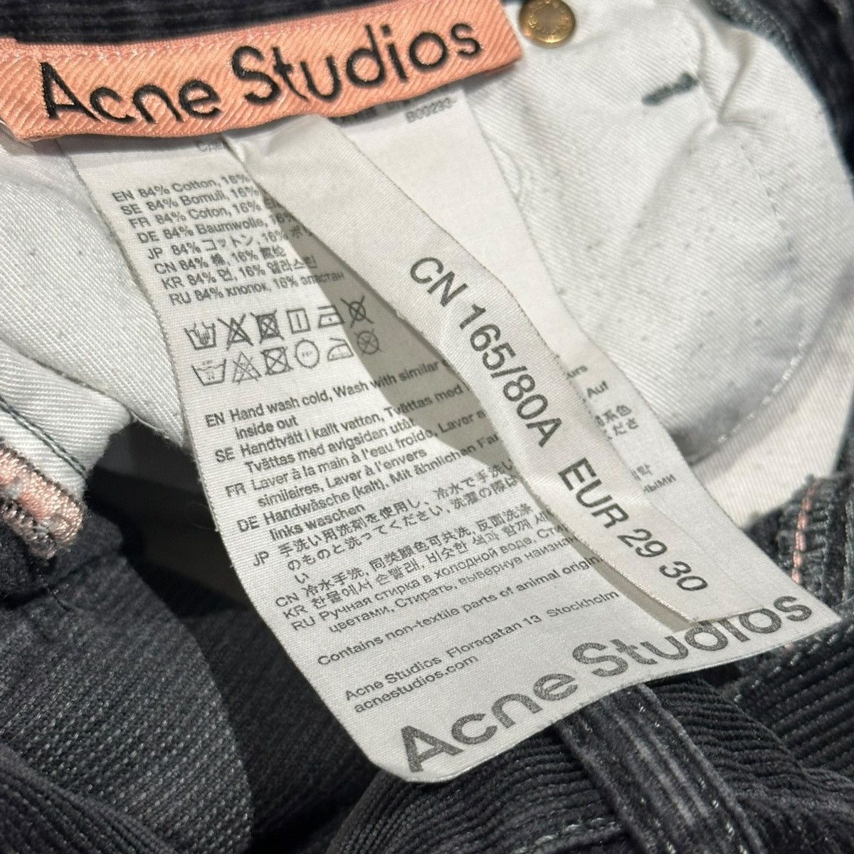 Acne Studios Corduroy denim Size US 30 / EU 46 - 2 Thumbnail