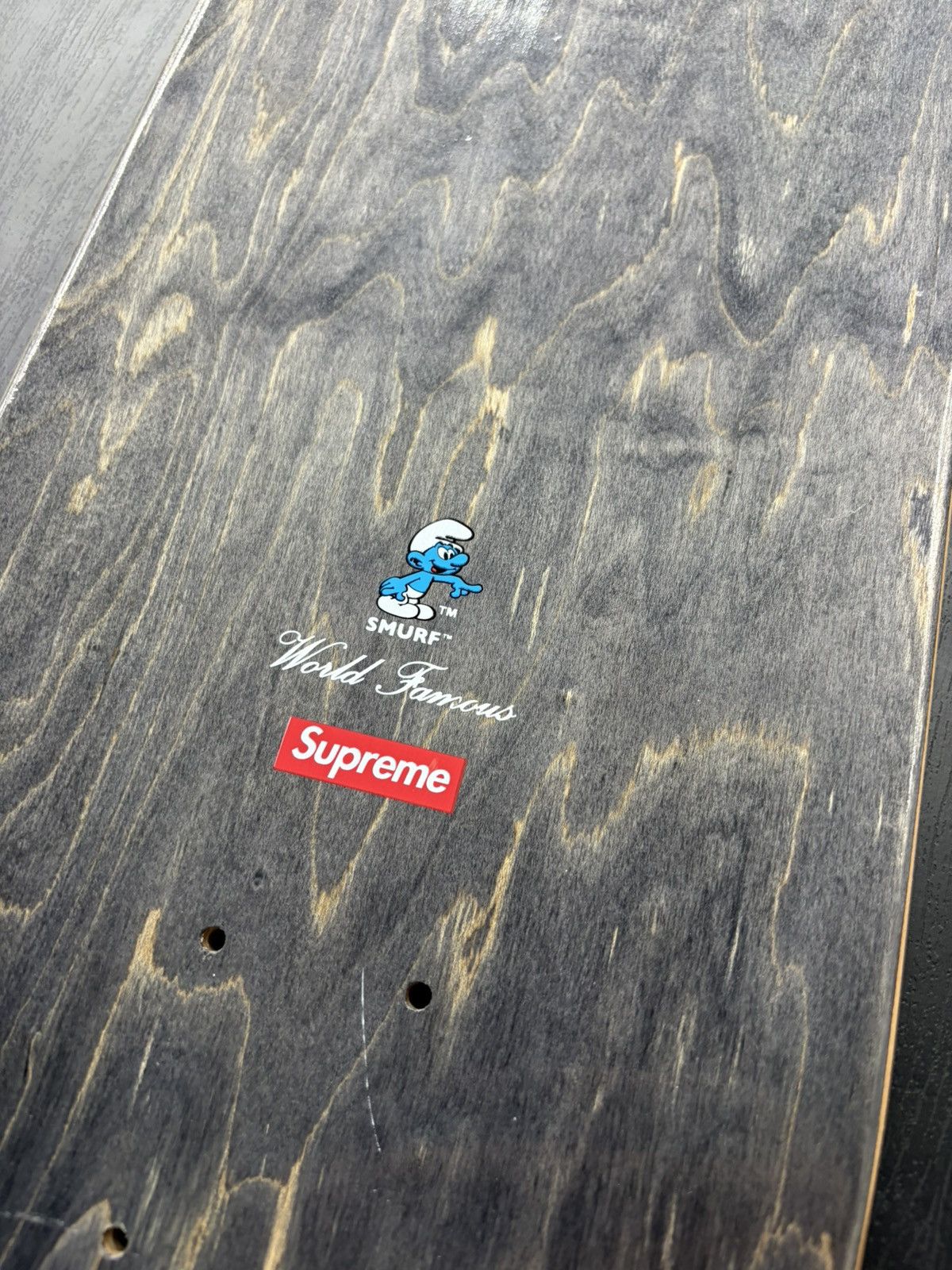 Supreme Supreme Smurfs Skateboard Deck Black Size ONE SIZE - 5 Thumbnail