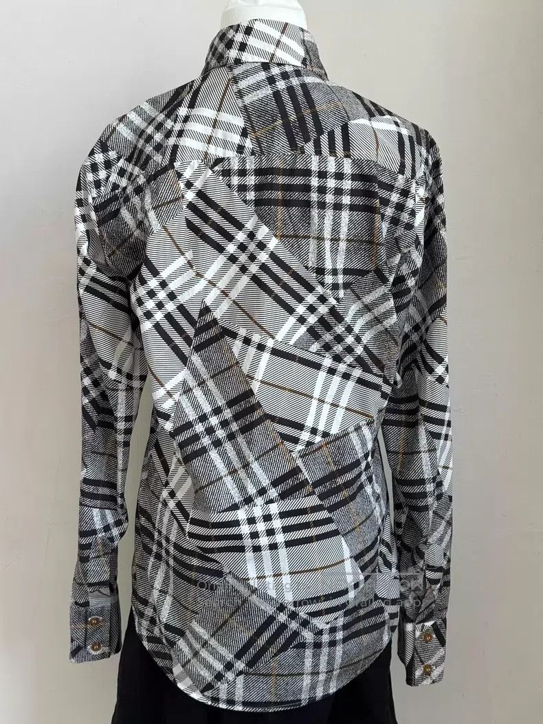 Vivienne Westwood Vivienne Westwood Wild Plaid Shirt with Asymmetric Collar Size L / US 10 / IT 46 - 8 Thumbnail