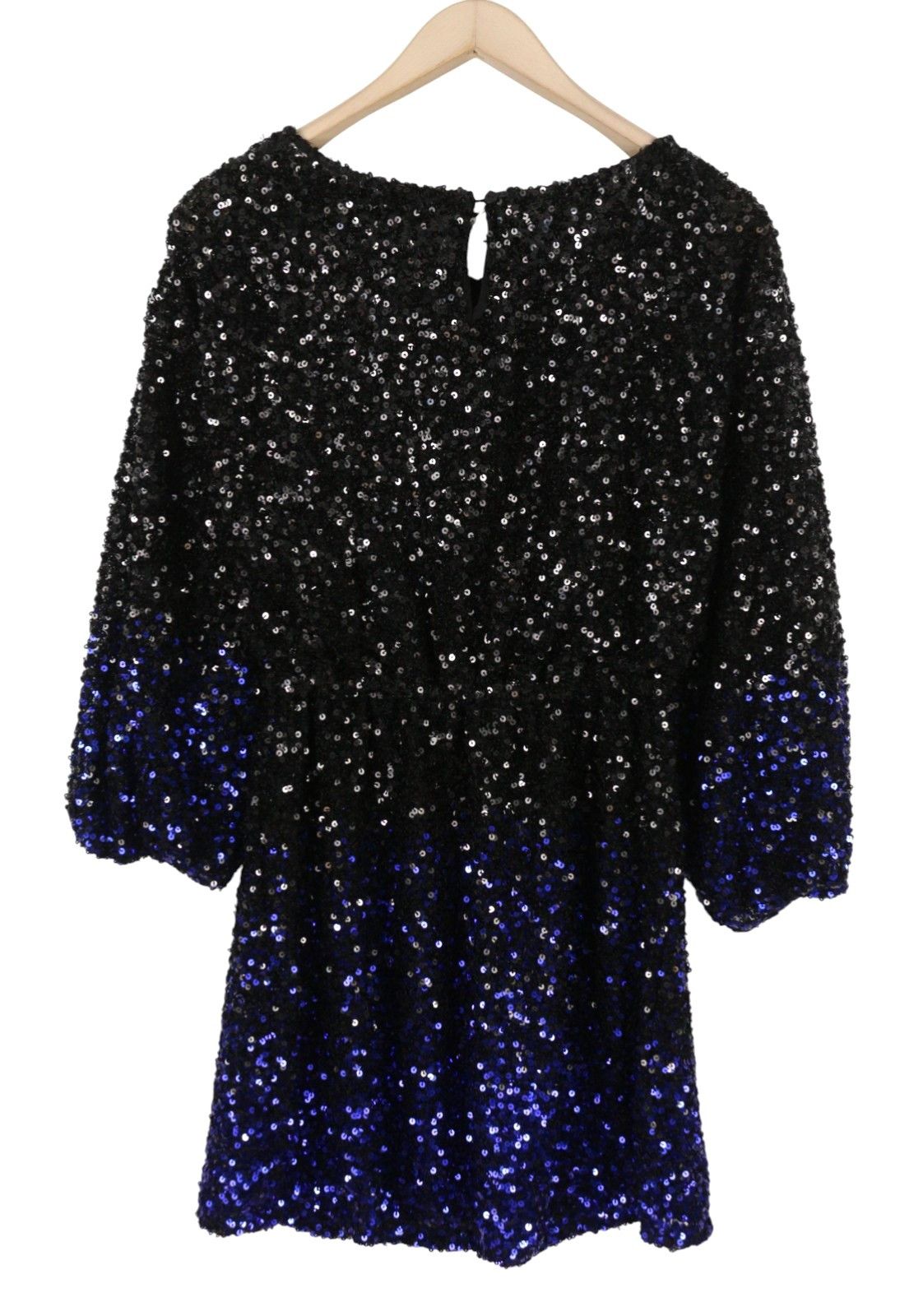 Desigual SATURNO S Black Glitter Sequin Mini Dress 89027 Size S / US 4 / IT 40 - 5 Thumbnail