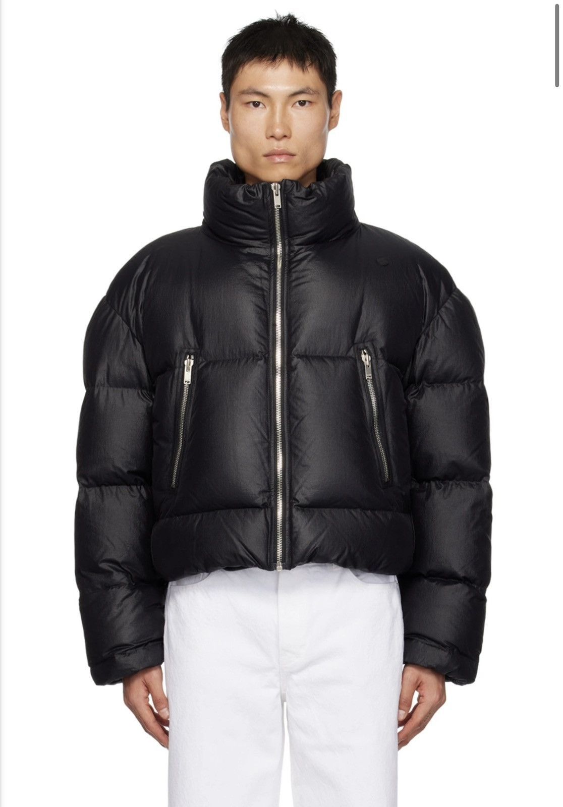 RECTO Recto Black Shining Down Jacket (w/ tags) Size US XL / EU 56 / 4 - 1 Thumbnail