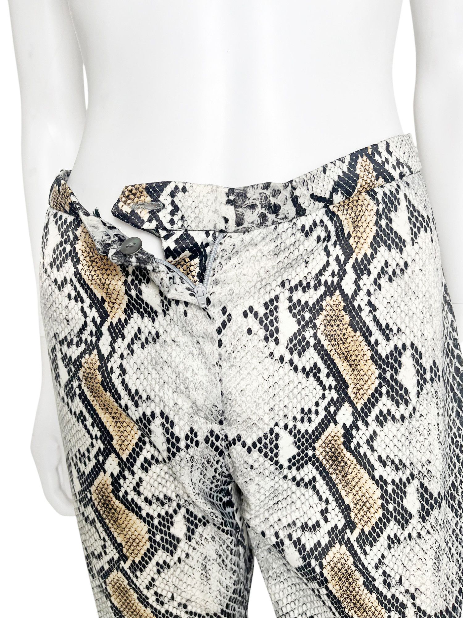 Roberto Cavalli F/W 1998 Python Grey Pants Size 26" / US 2 / IT 38 - 7 Thumbnail