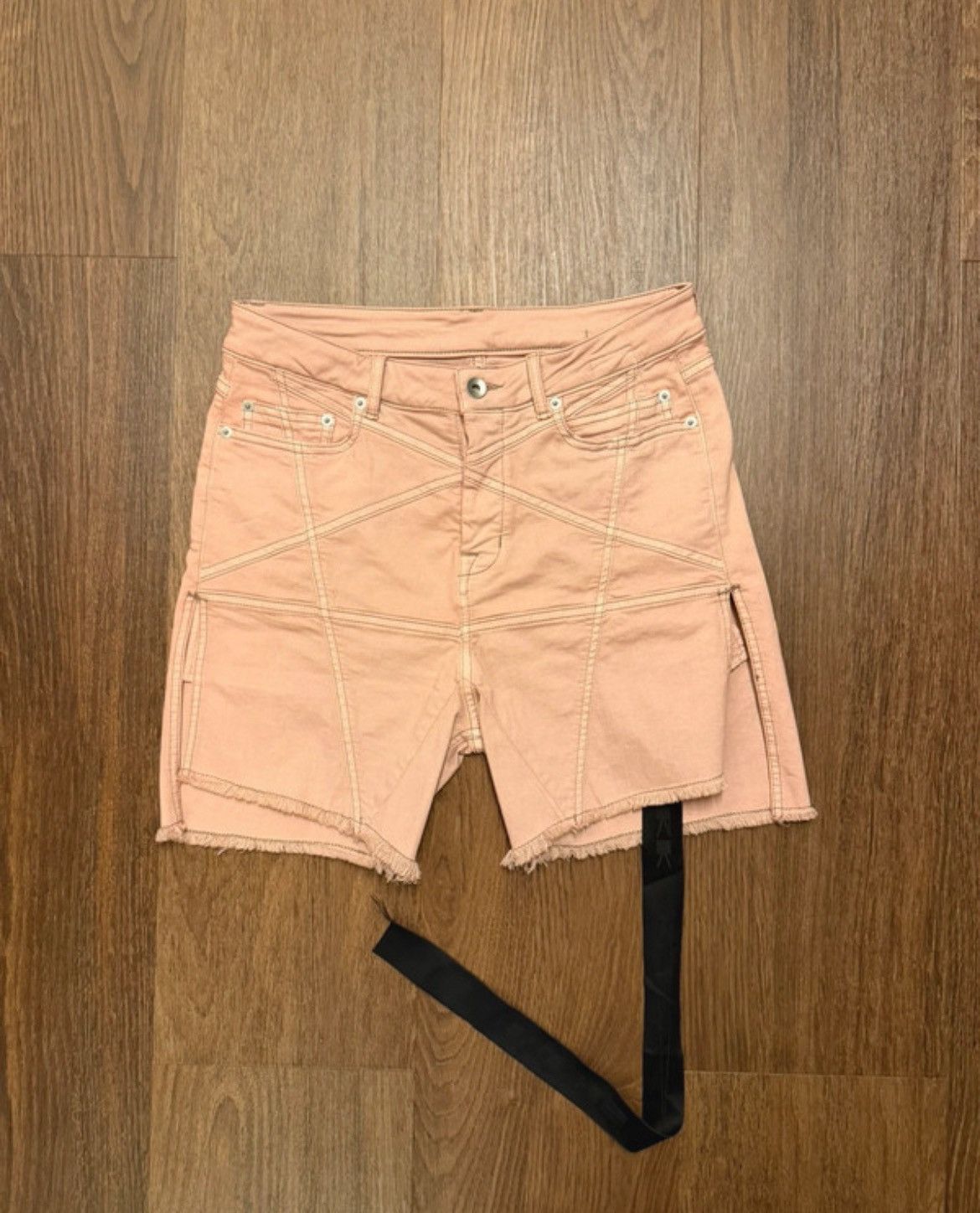 Rick Owens NEW Rick Owens Pentagram denim Shorts pink Size US 27 - 5 Thumbnail