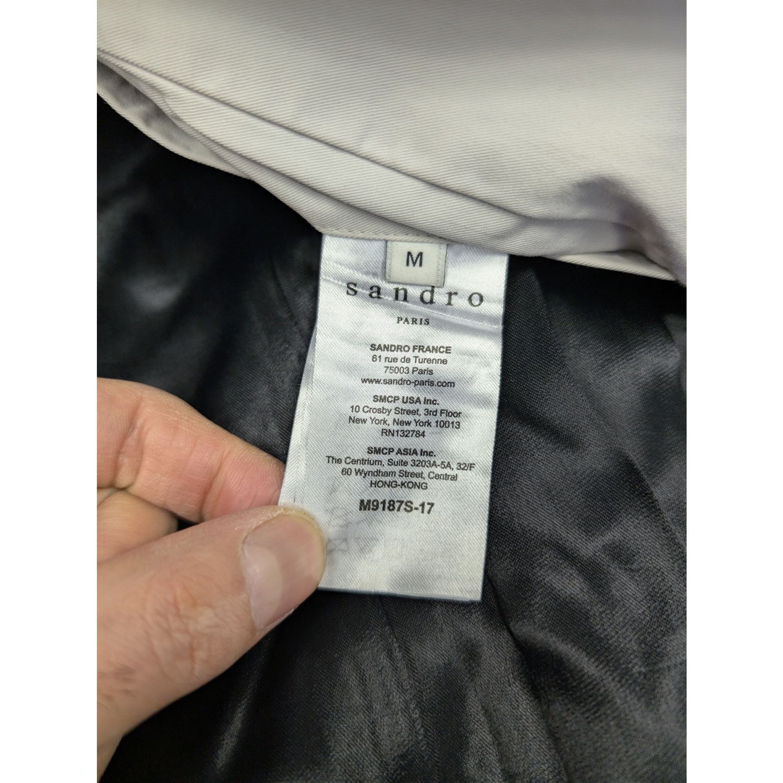 Sandro o1rshd1 CC20 short trench coat in a light beige Size US M / EU 48-50 / 2 - 17 Thumbnail