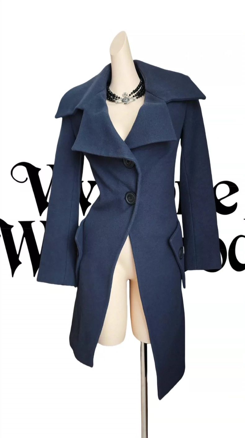 Vivienne Westwood Vivienne Westwood Blue and gray witch's alien coat Size M / US 6-8 / IT 42-44 - 3 Thumbnail