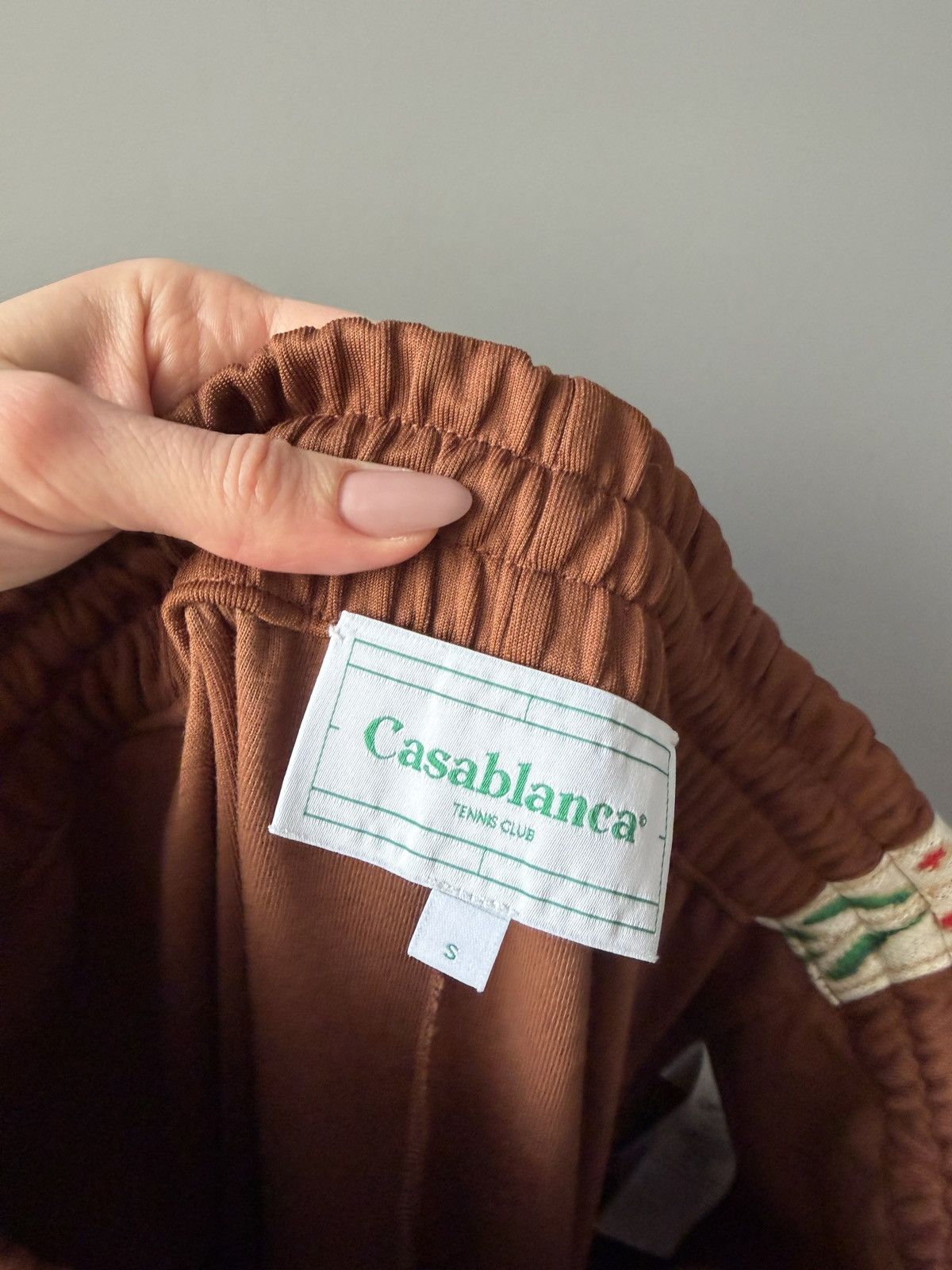 Casablanca Casablanca Laurel Brown Track Suit in Tricot-Knit Size 25" / US 0 / IT 36 - 17 Thumbnail