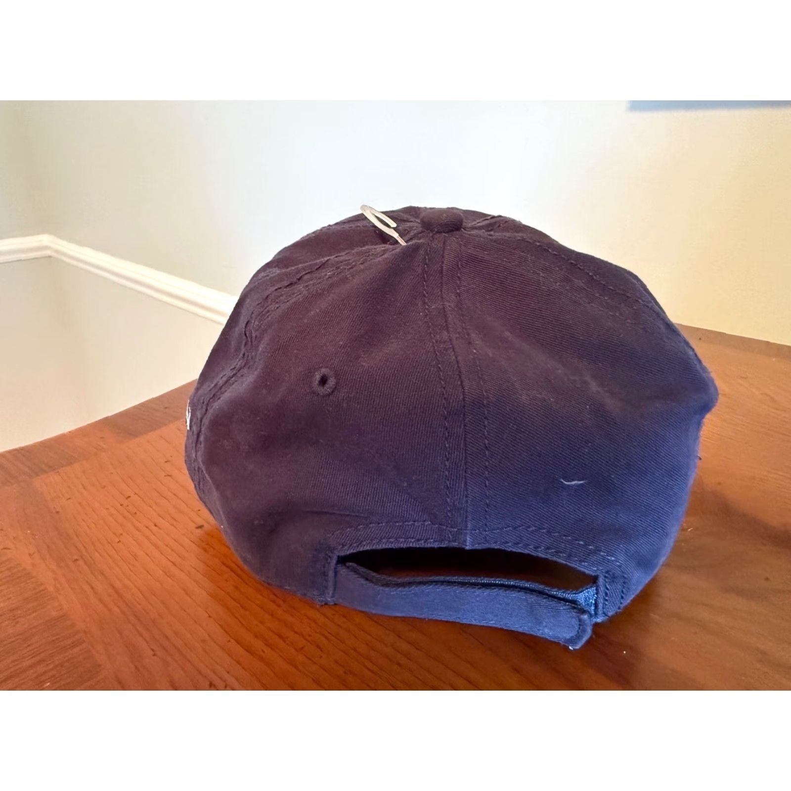 Vintage Pepperdine University Waves Adjustable Hat The Game Navy Vintage EUC Hat Mens One Size Blue Snapback Cotton Classic University Sports Waves Size ONE SIZE - 3 Thumbnail