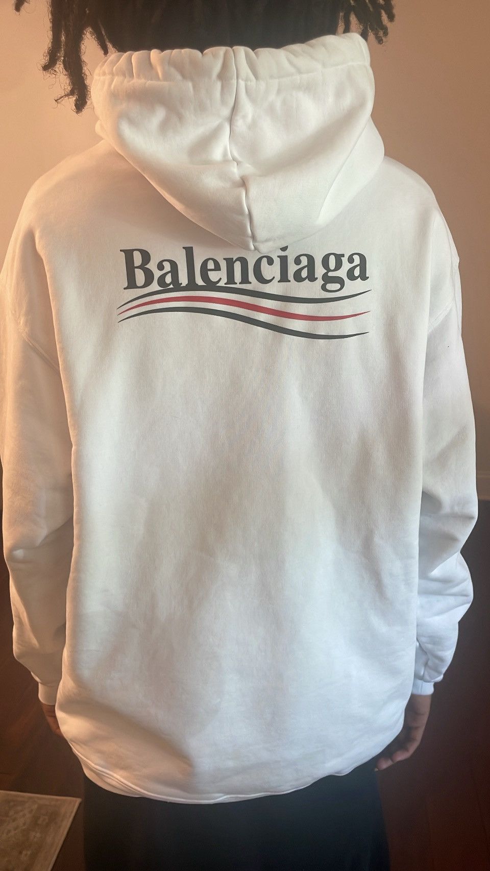 Balenciaga Balenciaga White Hoodie Size US S / EU 44-46 / 1 - 3 Thumbnail