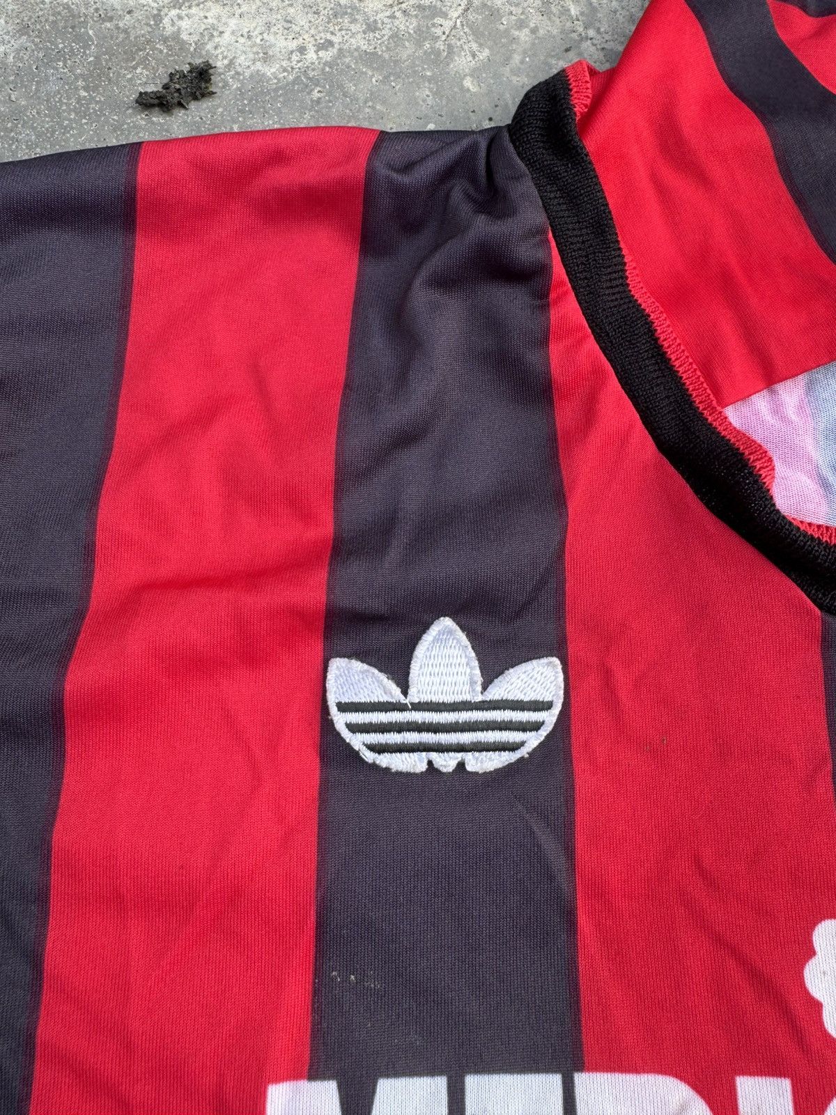 Adidas Rare Vintage Adidas 90/91 Ac Milan Champion League Jersey Size US S / EU 44-46 / 1 - 4 Thumbnail
