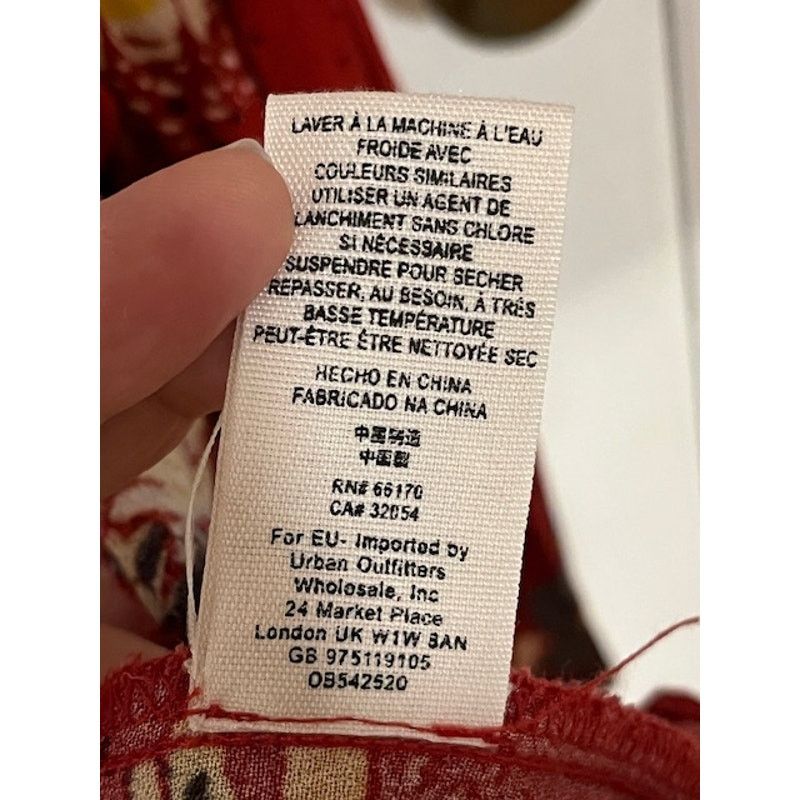 Free People 🍒 Free People "Lovely Day" Floral Mini Red Combo - Small Size S / US 4 / IT 40 - 8 Thumbnail