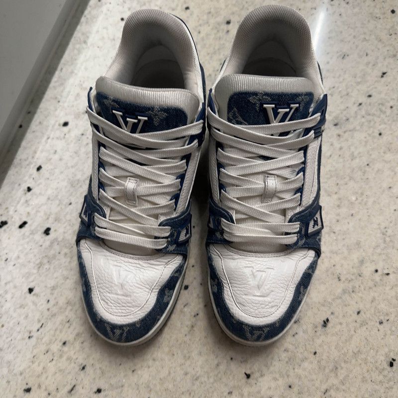 Louis Vuitton Louis Vuitton Denim Blue Fashion Sneakers -2508 Size US 9.5 / IT 39.5 - 2 Thumbnail