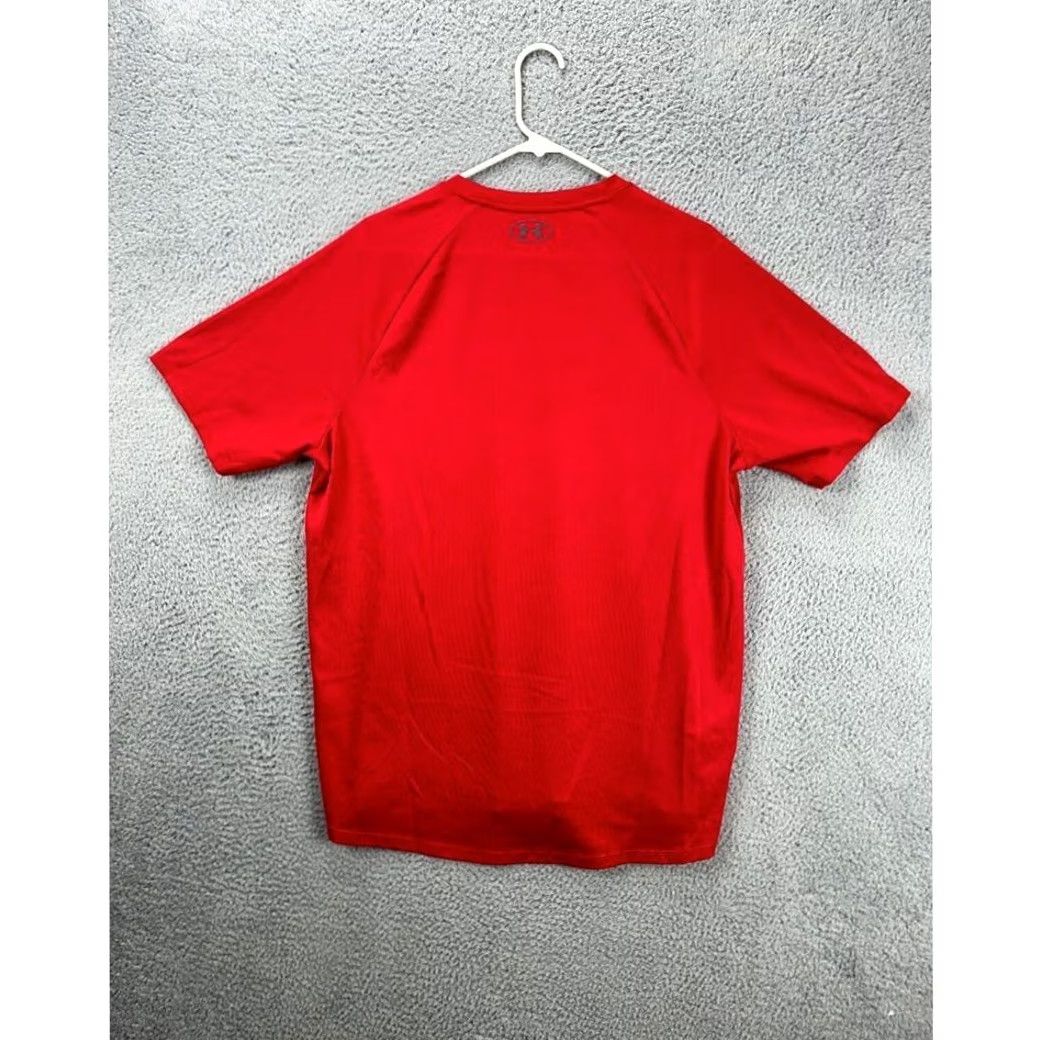 Under Armour Under Armour Shirt Mens XL Red The Tech Tee Logo Athletic Short Sleeve Shirt Mens Extra Large Red The Tech Tee Logo Athletic Short Sleeve Size US XL / EU 56 / 4 - 2 Thumbnail