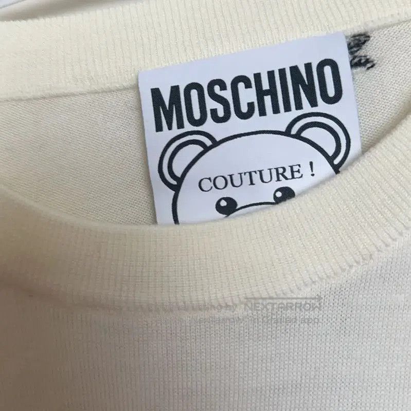 Moschino Moschino White Cotton Women's Pullover Sweatshirt . Size S / US 4 / IT 40 - 6 Thumbnail
