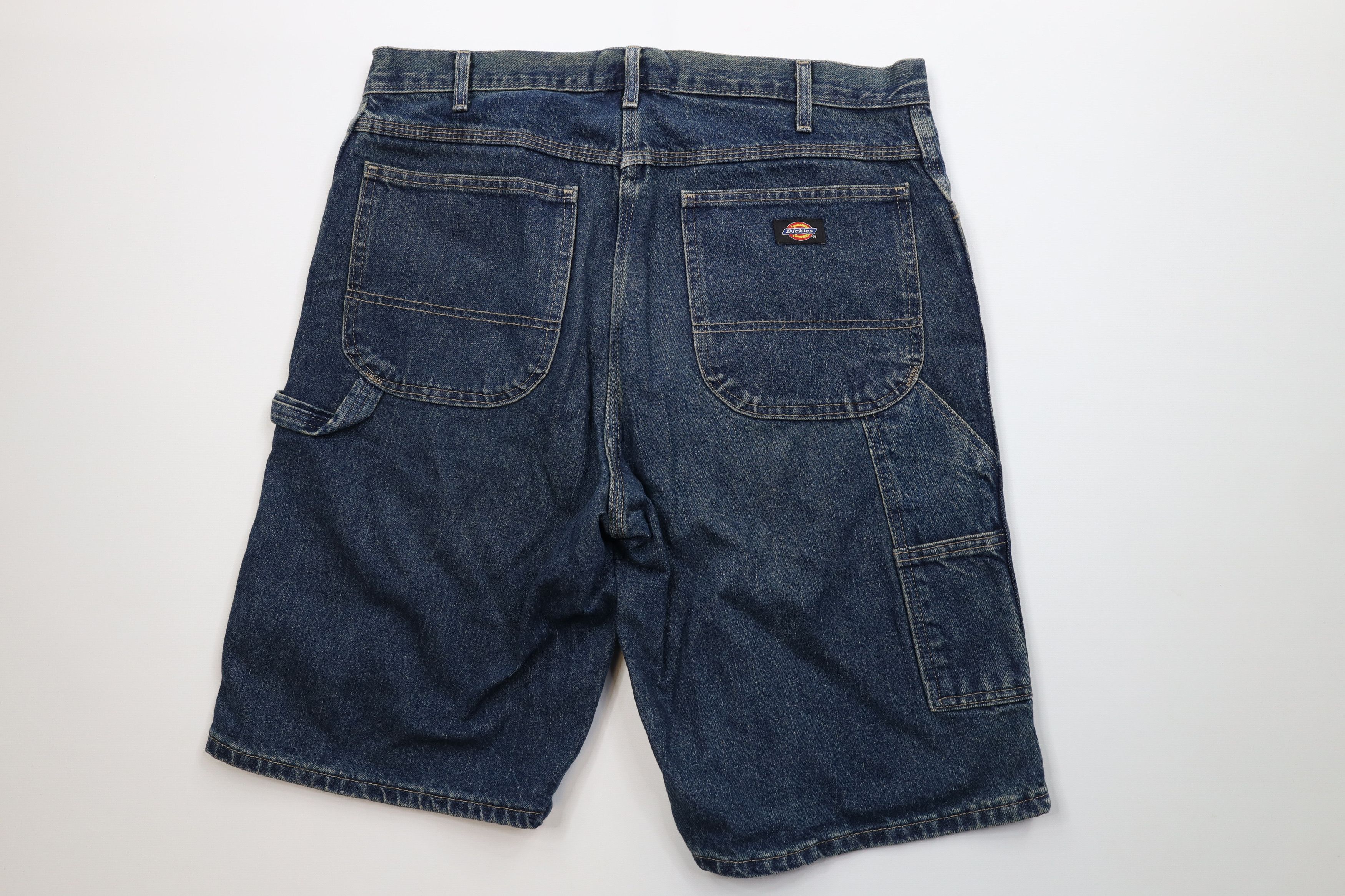 Dickies Vintage Y2K Dickies Relaxed Fit Dungaree Denim Jean Shorts Size US 34 / EU 50 - 8 Thumbnail