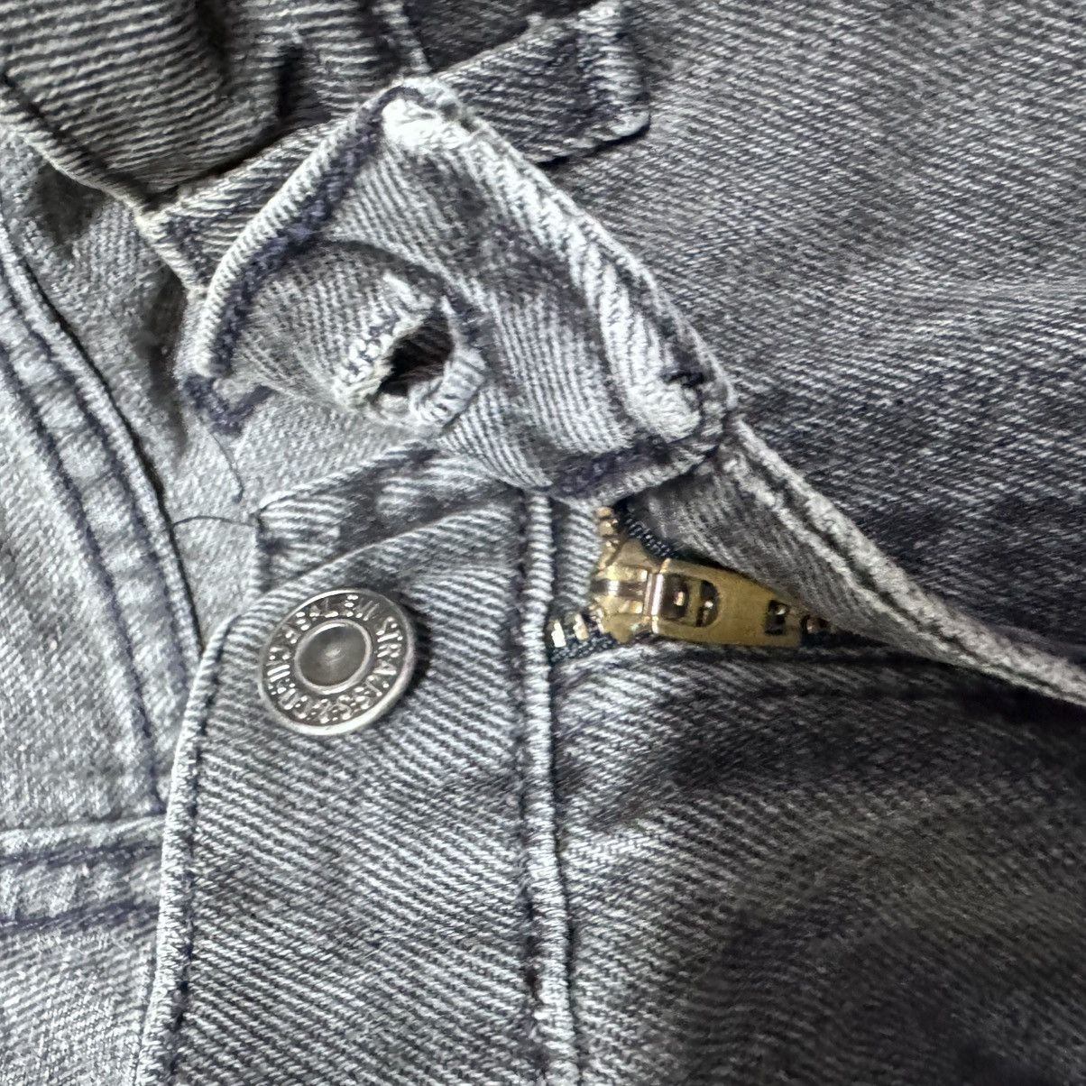 Levi's Vintage Levis 505 Black Faded Distressed Jeans Size US 34 / EU 50 - 17 Thumbnail