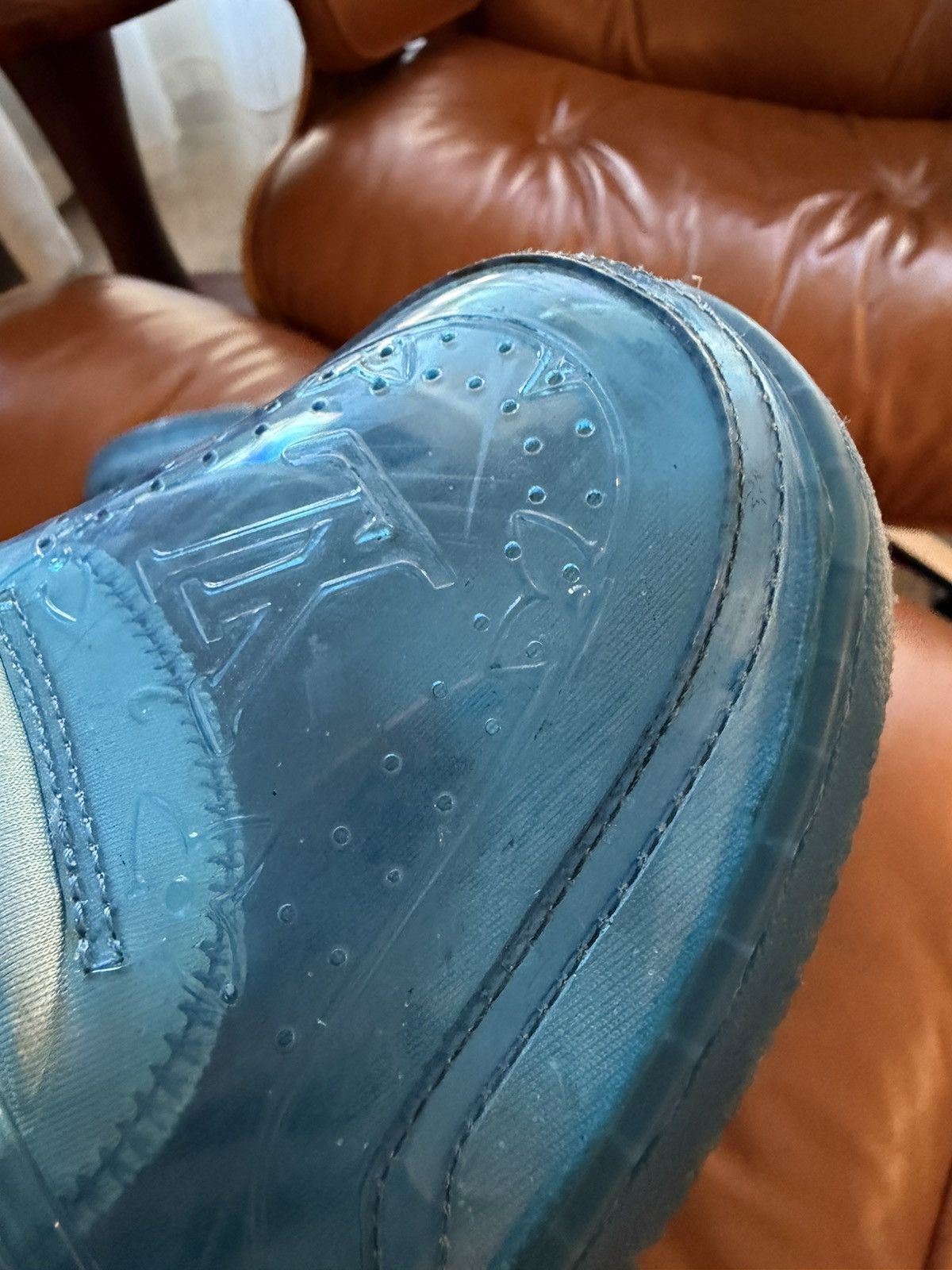 Louis Vuitton Louis Vuitton X Virgil Abloh - LV Trainer Blue Transparent Size US 10 / EU 43 - 8 Thumbnail