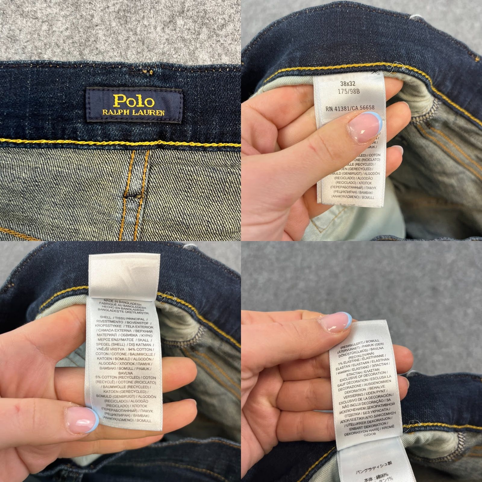Polo Ralph Lauren Polo Ralph Lauren Jeans Slim Tapered 38 32 Dark Wash Blue Stretch Zip Fly Junior? No, adult. Size US M / EU 48-50 / 2 - 8 Thumbnail