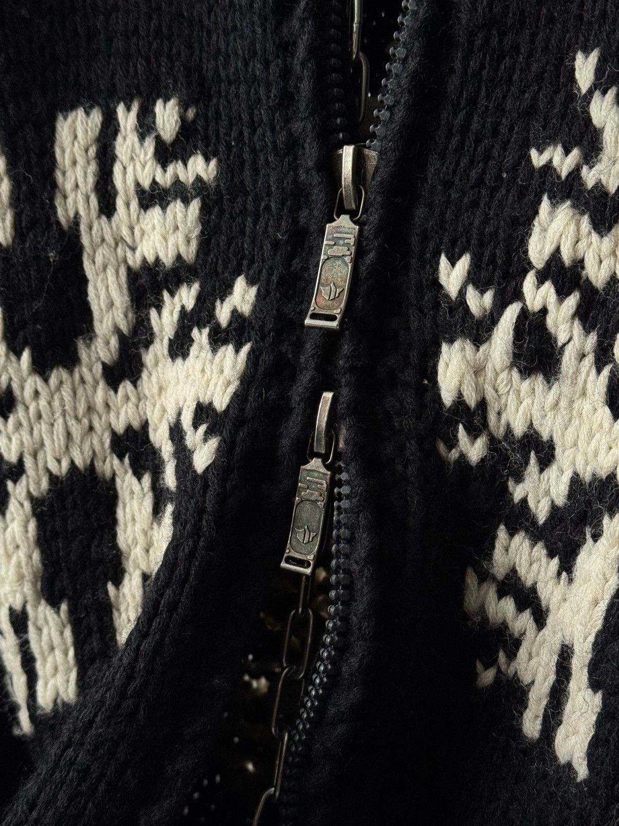 Maharishi Vintage 2000s Maharishi Heavy Knit Wool Cardigan Size US M / EU 48-50 / 2 - 5 Thumbnail