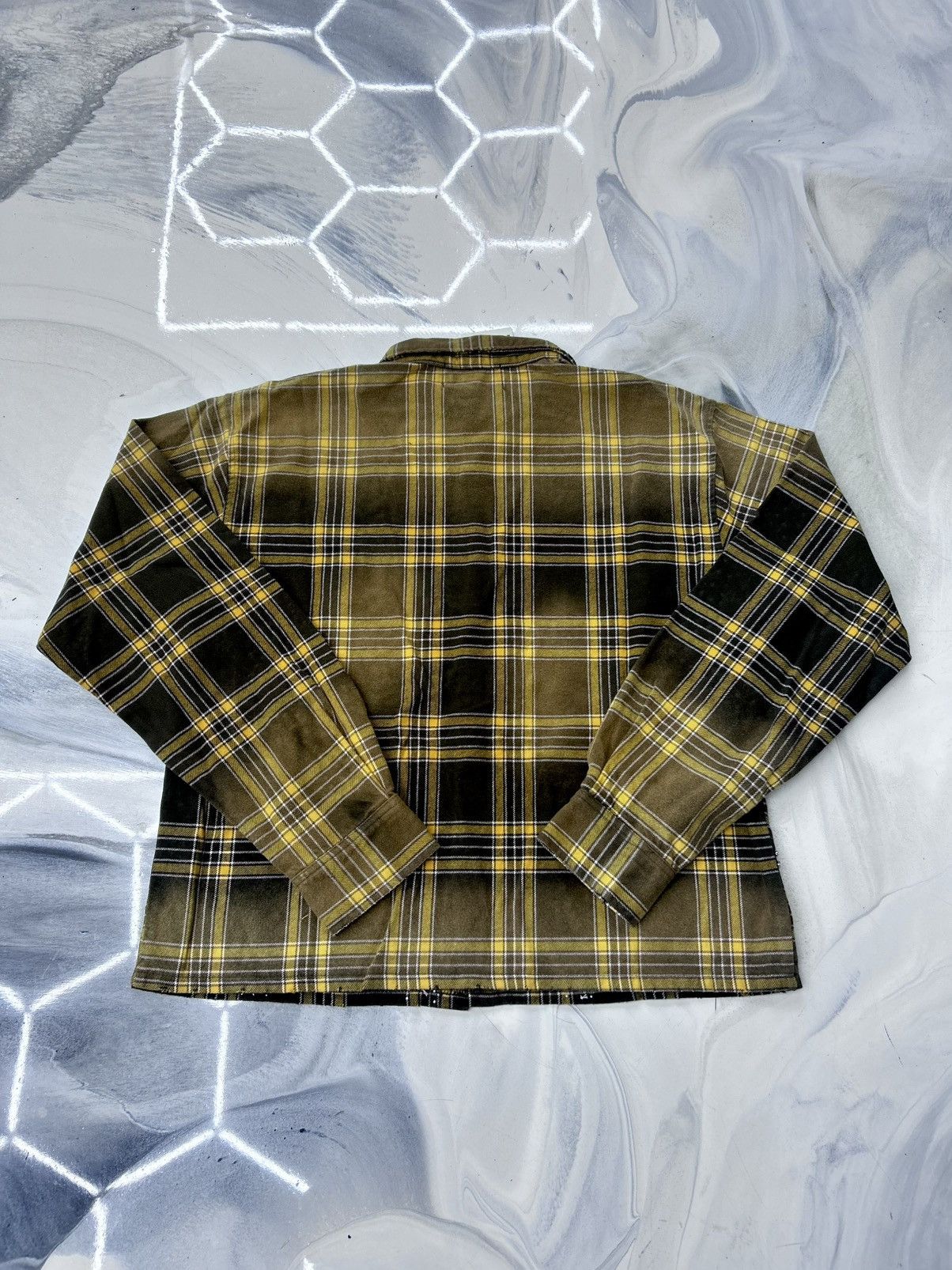 Vale Chocolate Crystal Flannel Black Yellow Size S
