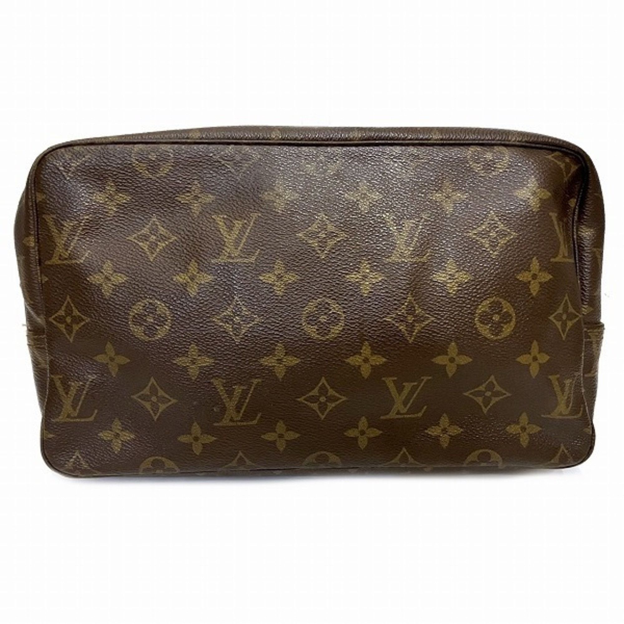 image of Louis Vuitton Monogram Truth Toilette M47524 Bag Second Pouch Men's Women's in Brown