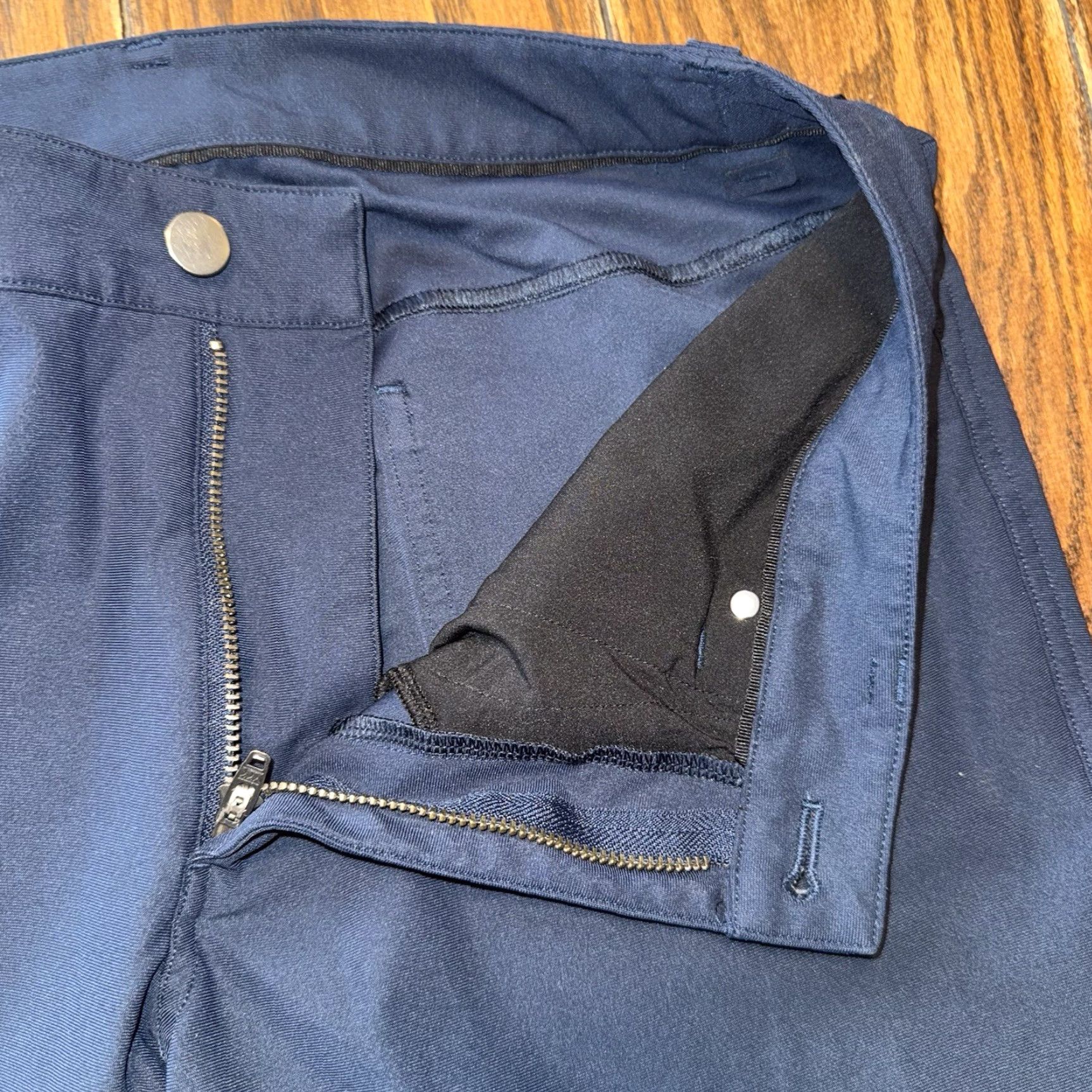 Lululemon Lululemon Men’s Blue Pants 31x30 Stretch Zip Pocket Regular Size US 31 - 3 Thumbnail