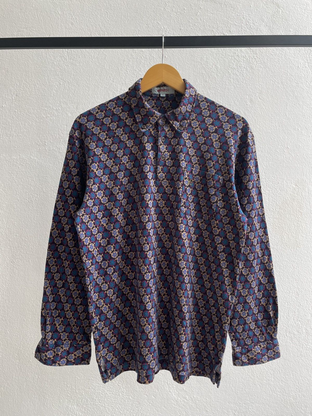 Kenzo Vintage Kenzo Golf Longsleeve Polo Shirts Size US L / EU 52-54 / 3 - 1 Thumbnail