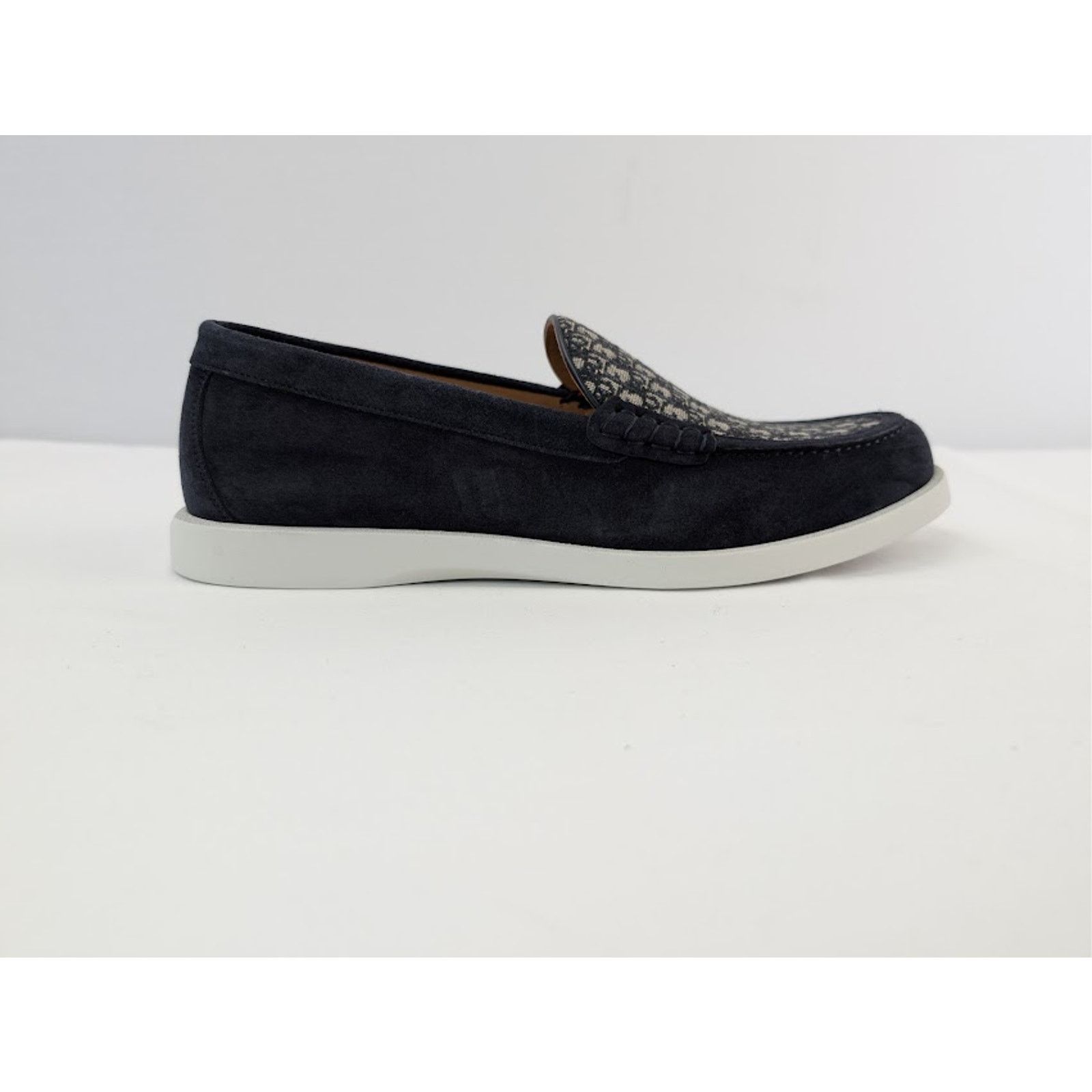 Dior o1rshd1 Granville Clean Smooth Loafer Boots in Blue / Beige Size US 12 / EU 45 - 4 Thumbnail