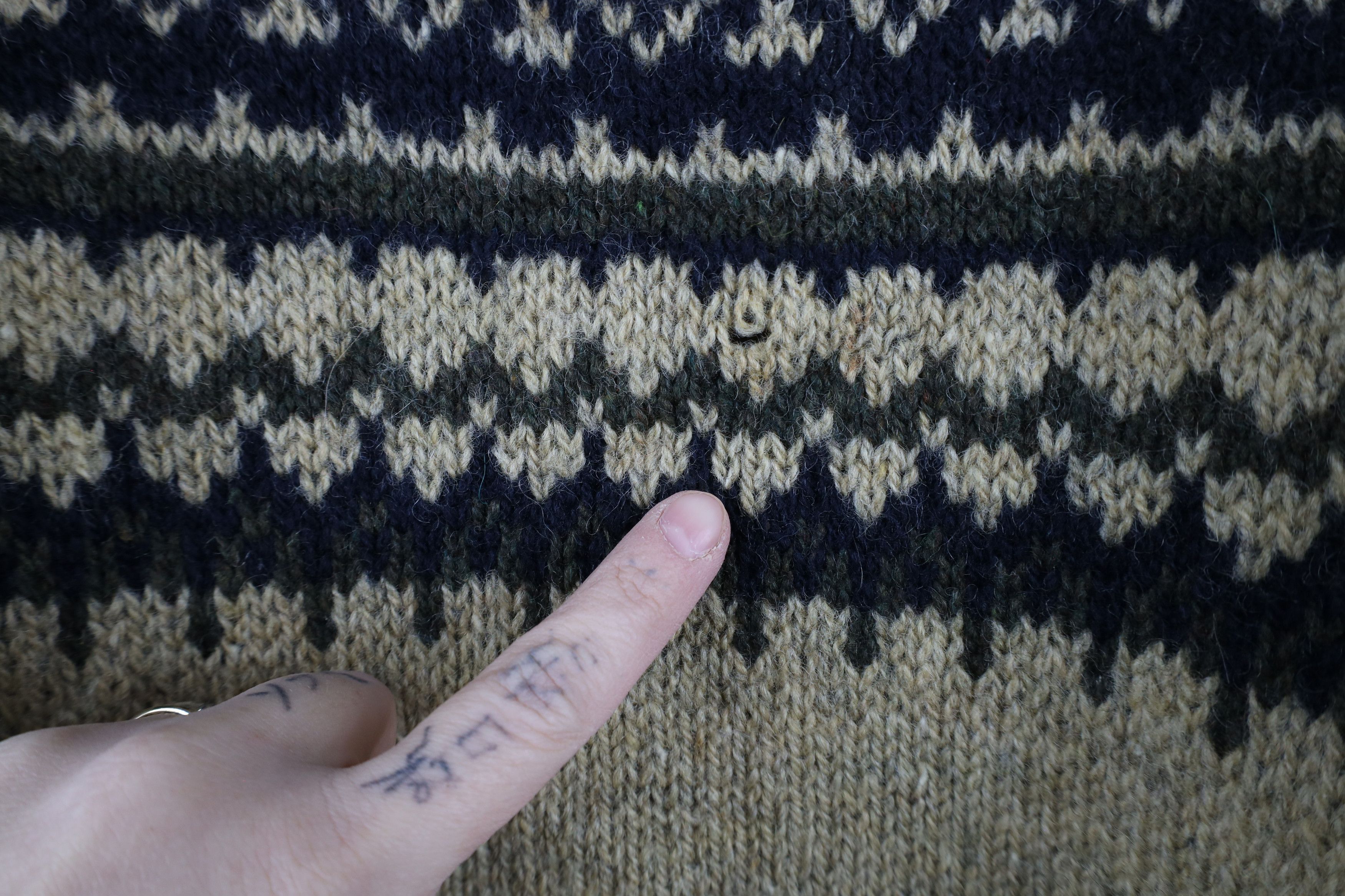 Eddie Bauer × Vintage Vintage 90s Eddie Bauer Wool Fair Isle Crewneck Sweater USA Size US XL / EU 56 / 4 - 6 Thumbnail