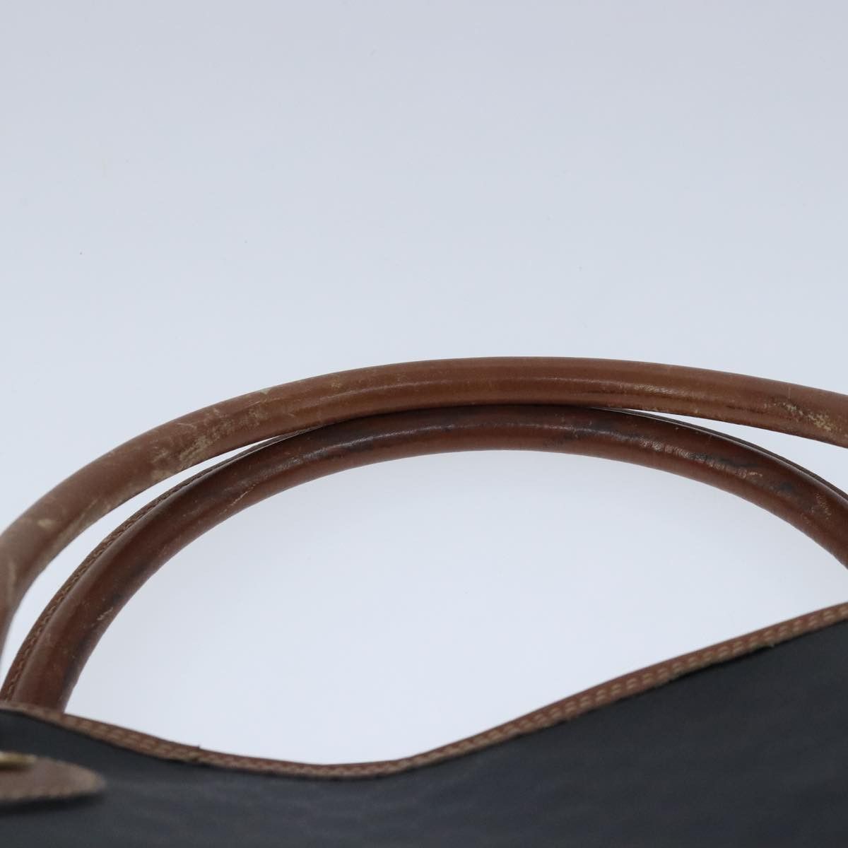 Gucci GUCCI Micro GG Canvas Hand Bag Pvc Leather Black Brown Size ONE SIZE - 8 Thumbnail