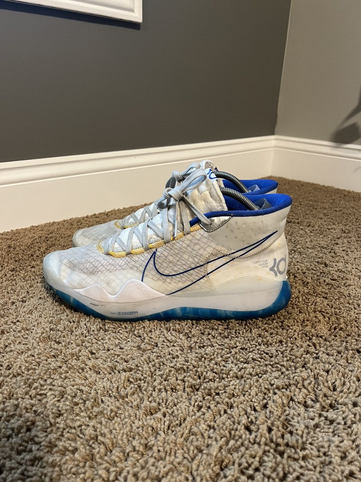 Nike Nike KD 12 Warriors Home Size US 11.5 / EU 44-45 - 3 Thumbnail