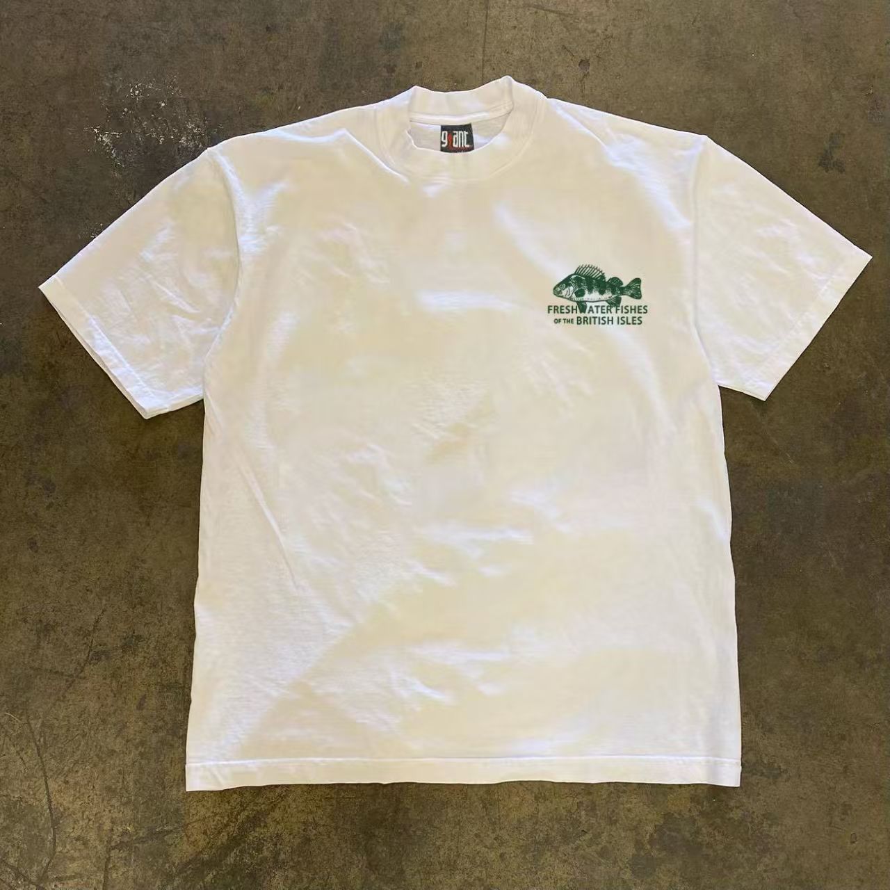 Japanese Brand White casual retro fish print cotton t-shirt Size US M / EU 48-50 / 2 - 2 Thumbnail