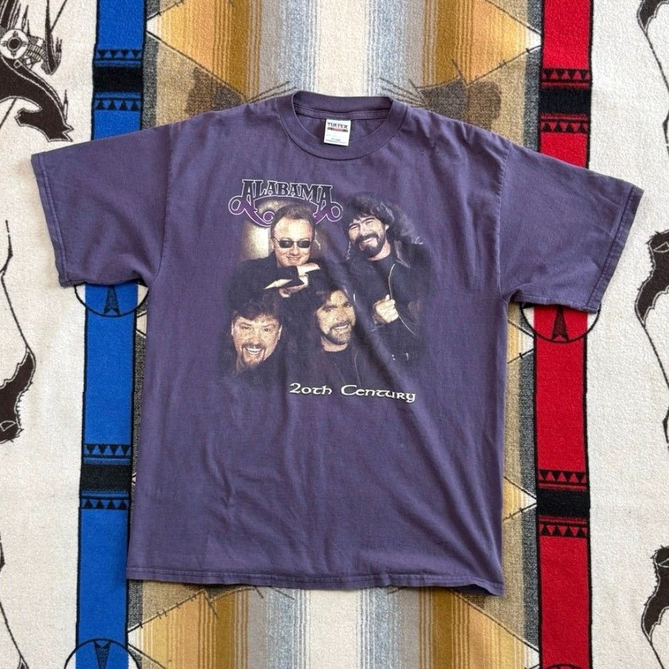 Tultex VINTAGE Alabama Country Band Music T-Shirt XL Purple Short Sleeve Men 90s 20th Century Tultex Womens? Size US XL / EU 56 / 4 - 2 Thumbnail