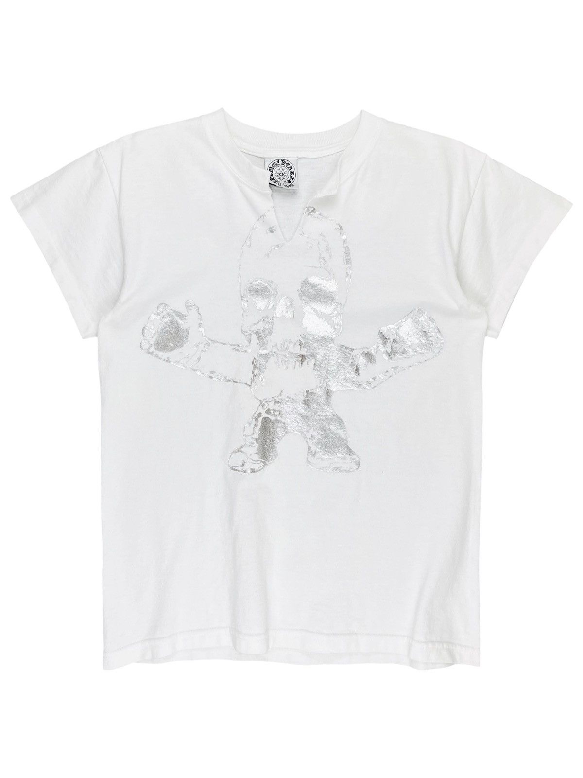 Chrome Hearts Chrome Hearts Foti Metallic Logo Slit Baby Tee