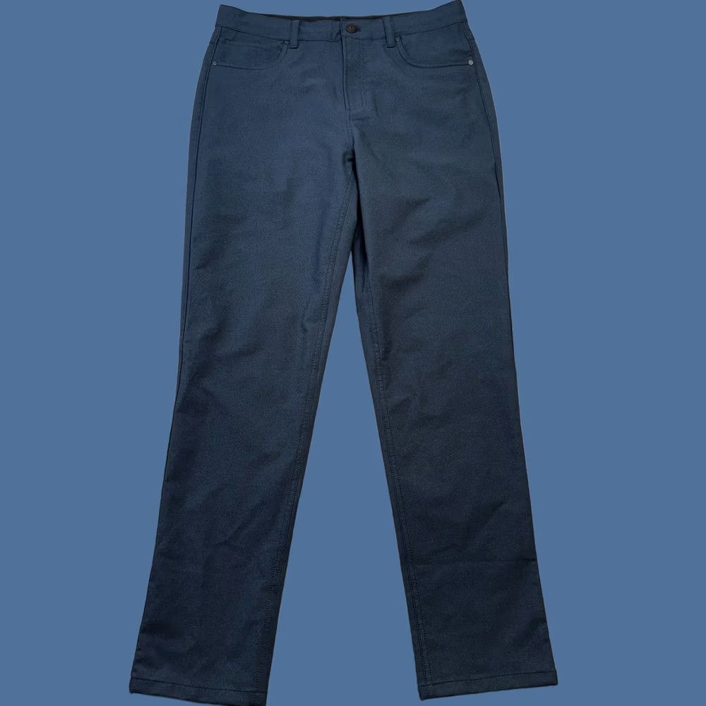 Vintage Ministry of Supply Kinetic Pants Mens 34 Blue 5-Pocket Tech Performance Commute Pants Size US 34 / EU 50 - 1 Thumbnail