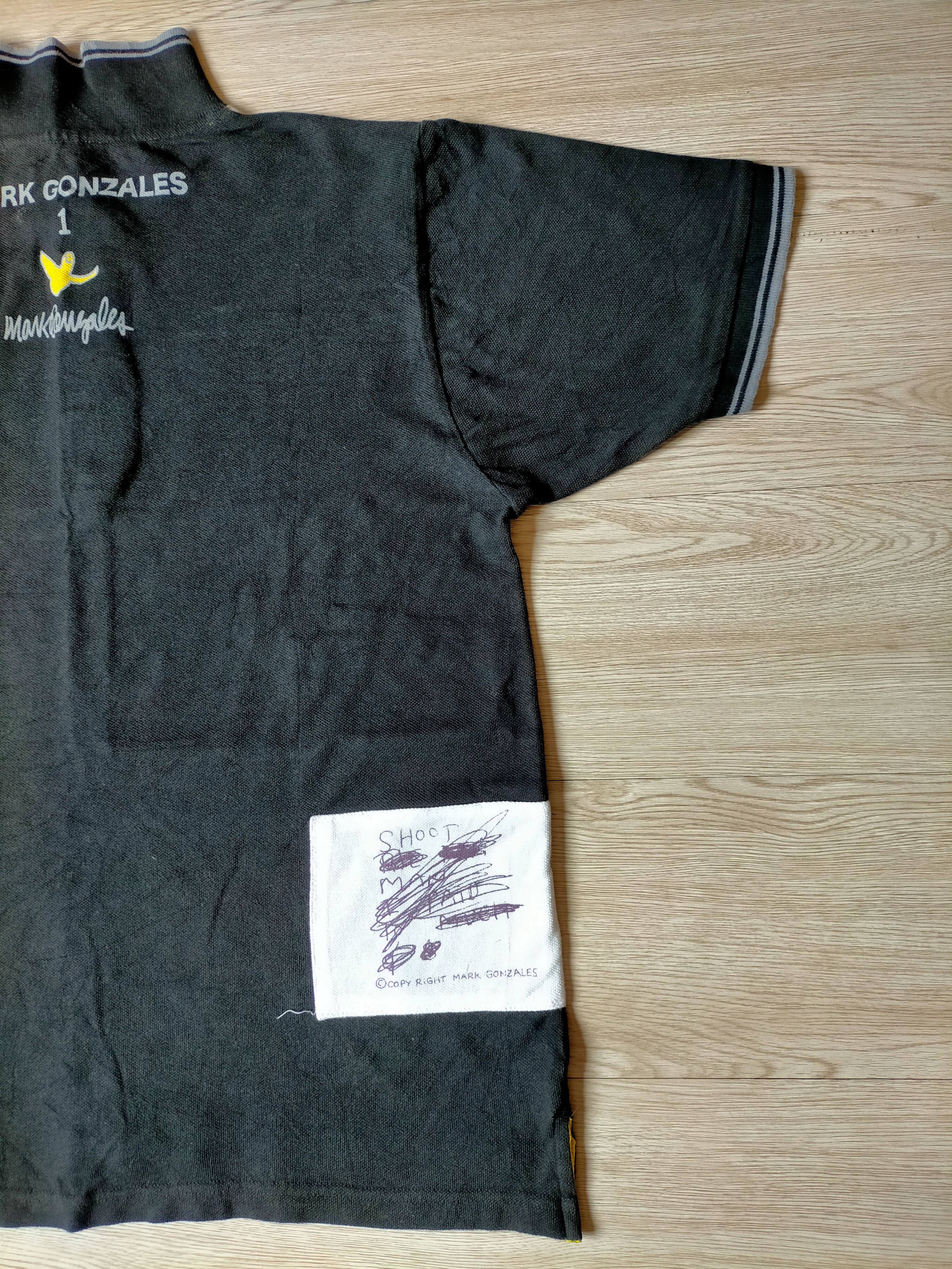 Hysteric Glamour Mark Gonzales Patchwork polo tee Size US L / EU 52-54 / 3 - 18 Thumbnail