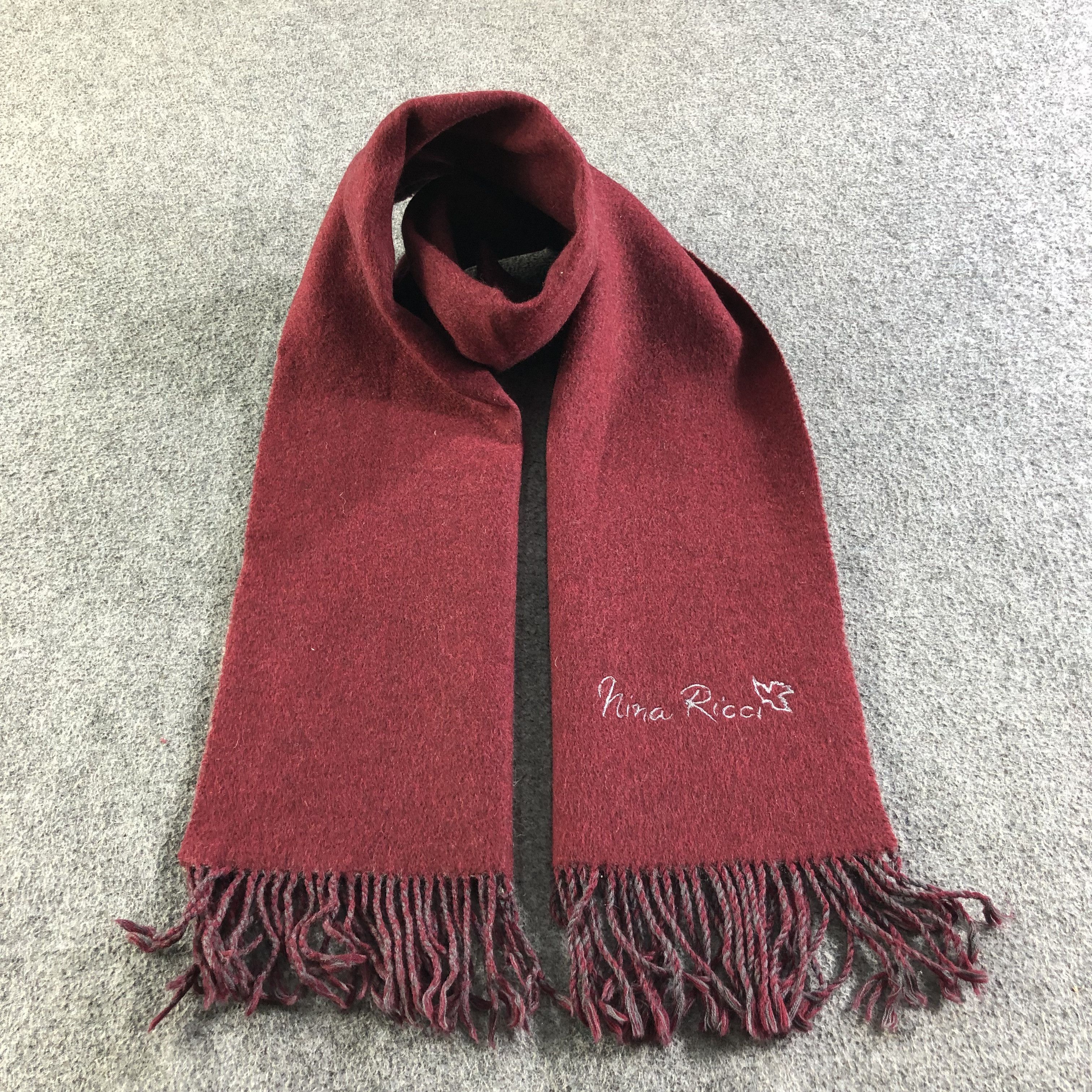 Nina Ricci Wool Scarf Muffler V1878