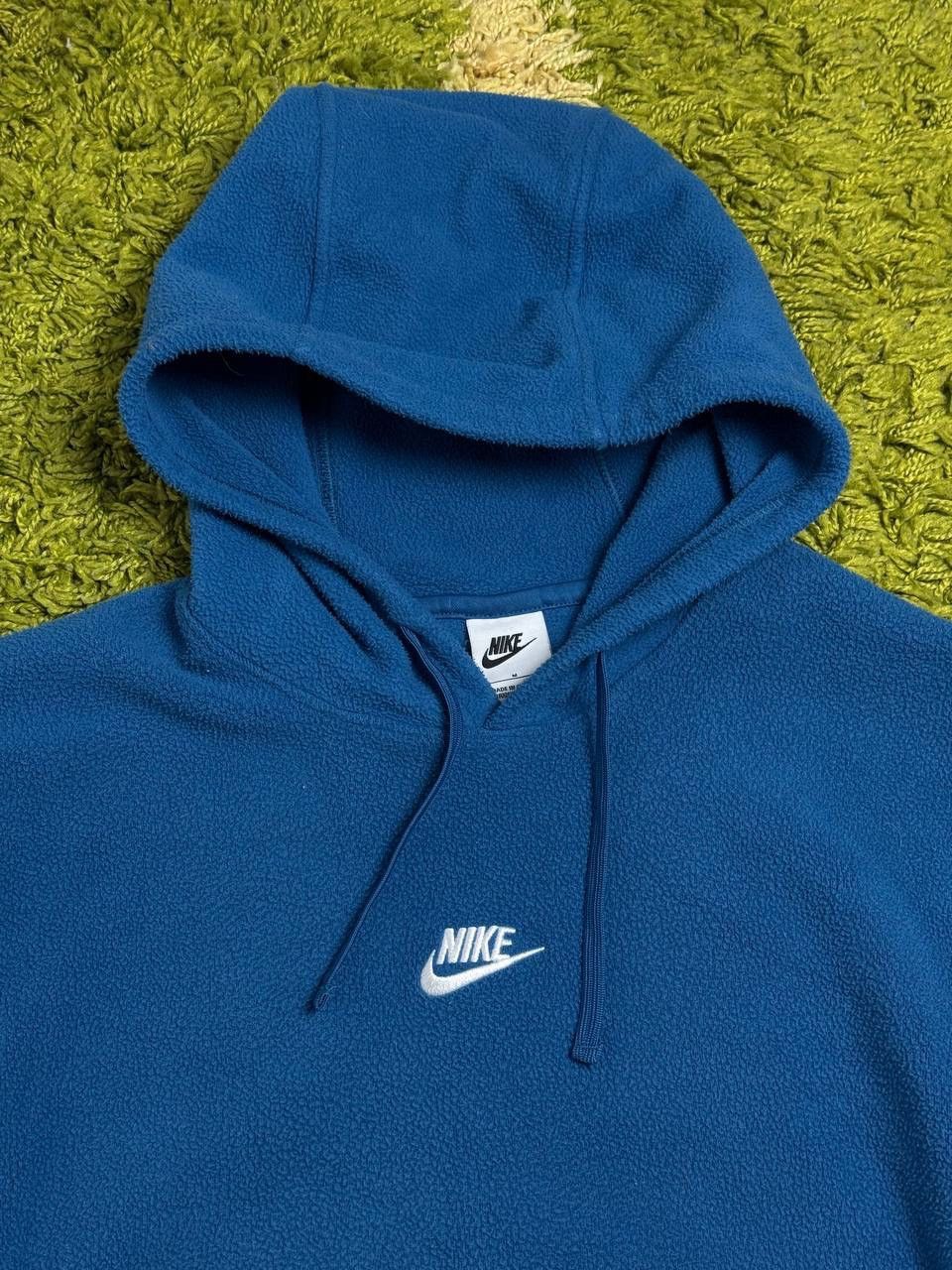 Nike × Vintage Vintage Nike Fleece Hoodie Sweatshirt Y2K Logo Size US M / EU 48-50 / 2 - 2 Thumbnail