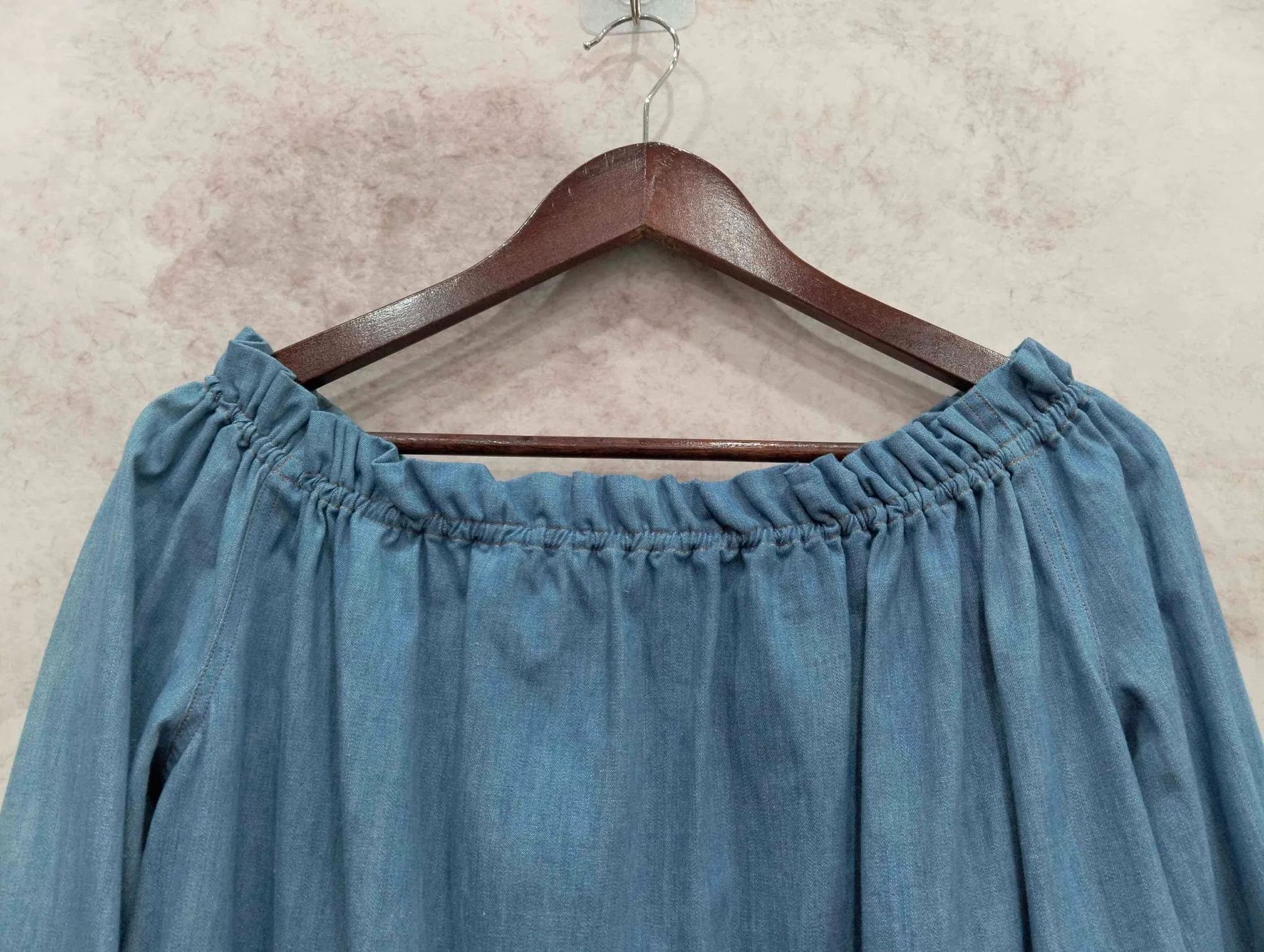 Miu Miu MIU MIU Button Denim Off-the-shoulder Top 38 Size XS / US 0-2 / IT 36-38 - 6 Thumbnail