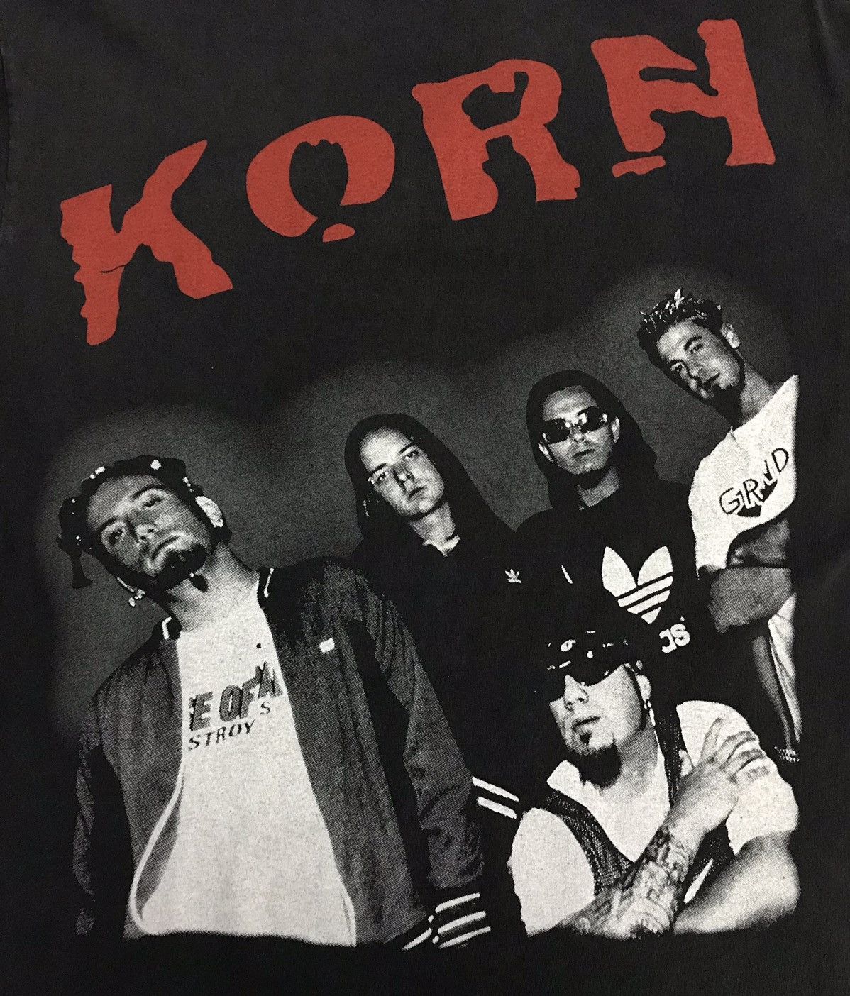 Band Tees Vintage Tultex Band Korn Shirt Size US L / EU 52-54 / 3 - 4 Thumbnail