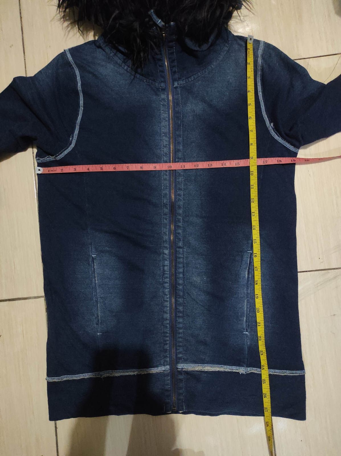 Japanese Brand Une Brise denim wash zip fur hoodie ifsix LGB vkei style Size US M / EU 48-50 / 2 - 15 Thumbnail