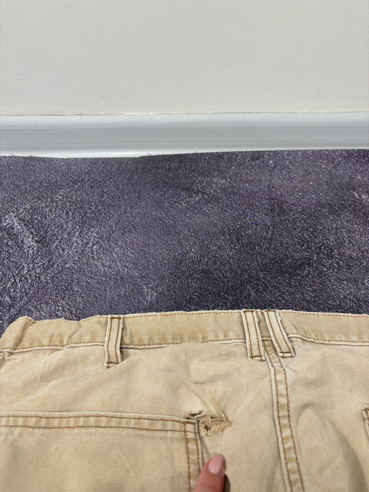 Dickies Vintage Dickies Faded Cream USA Hype Baggy Pants Jeans Size US 36 / EU 52 - 9 Thumbnail