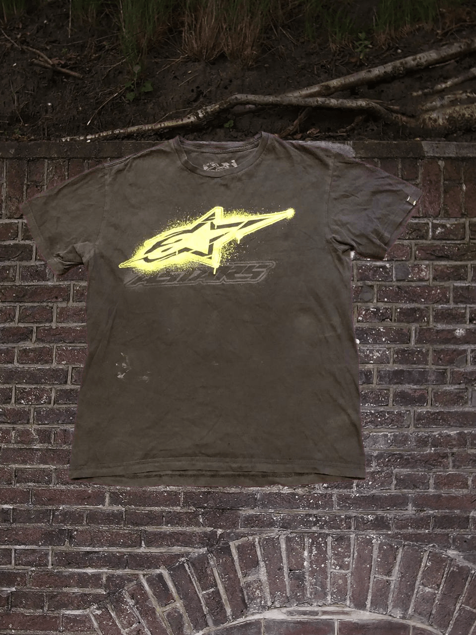 Alpinestars Vintage T-Shirt Alpinestars Streetwear Y2K black big logo Size US M / EU 48-50 / 2 - 1 Thumbnail
