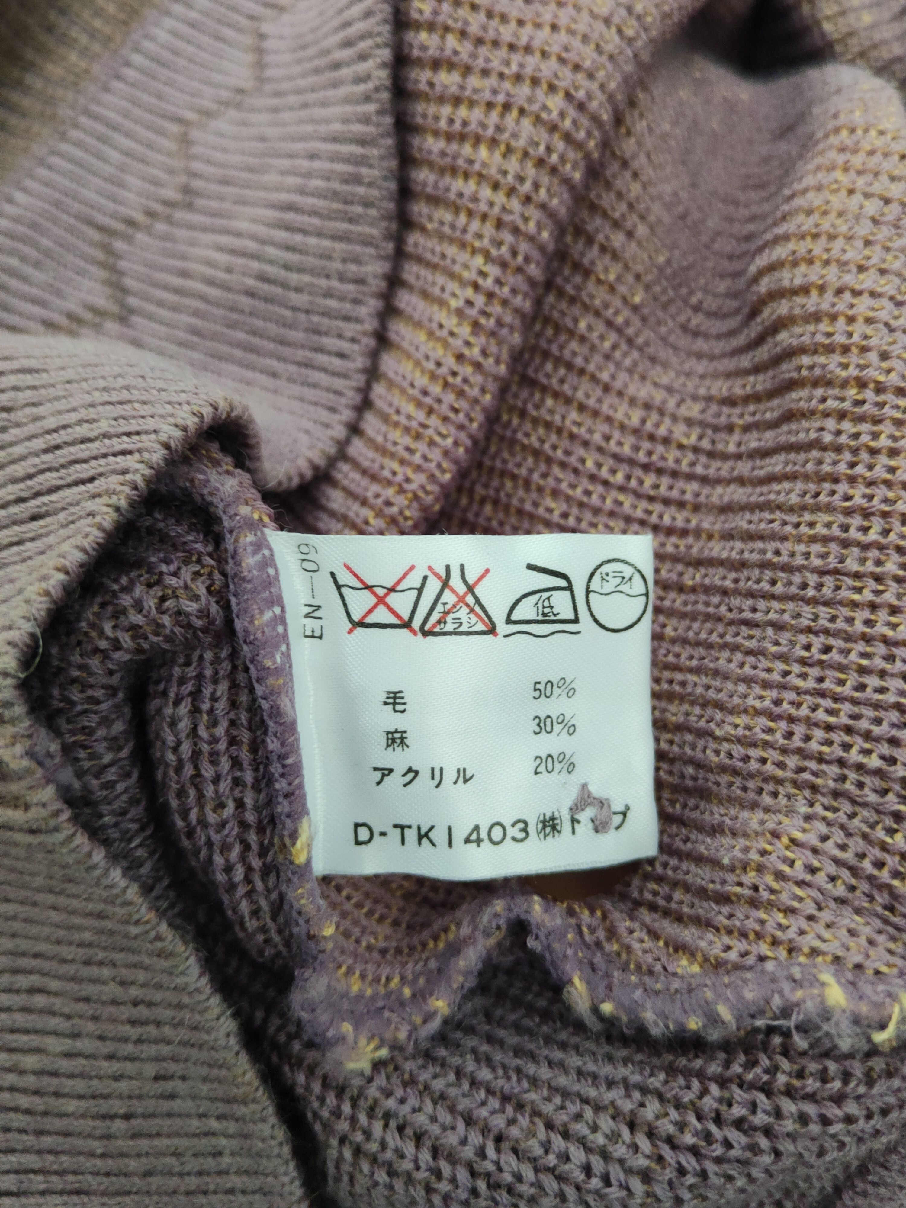 Japanese Brand Paco Rabanne Purple Knitwear Cardigan #W2243 Size US L / EU 52-54 / 3 - 11 Thumbnail