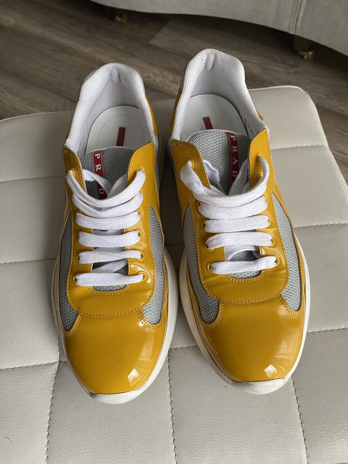 Prada Prada Cup Sneaker “Gold Argento” Size US 10 / EU 43 - 1 Thumbnail