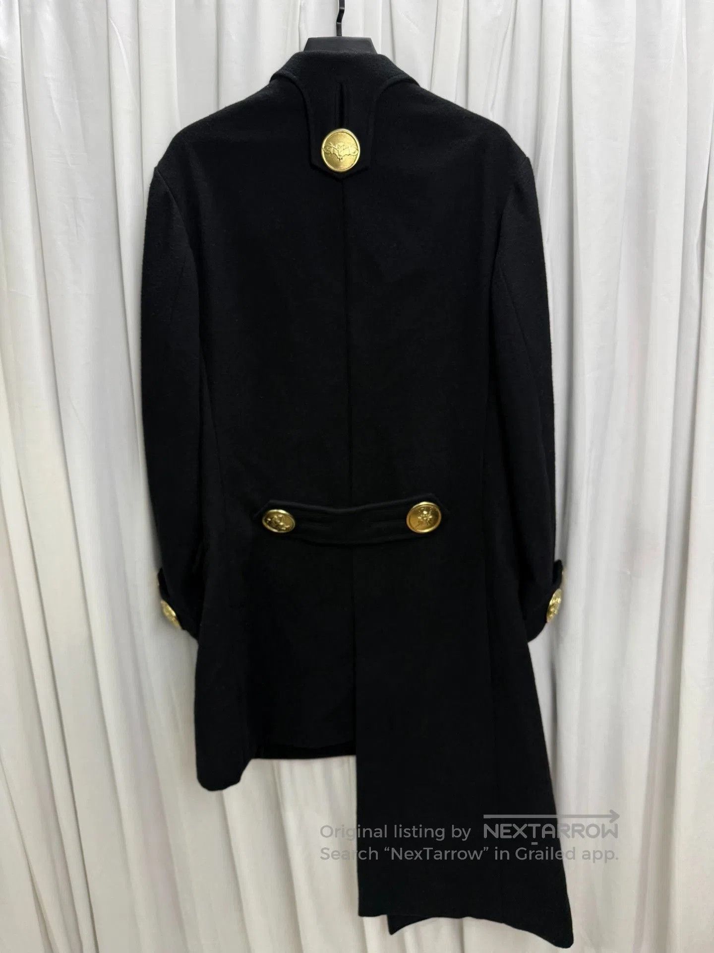 Yohji Yamamoto Yohji Yamamoto Pour Homme 19AW Gold Button Overcoat. Size US M / EU 48-50 / 2 - 4 Thumbnail